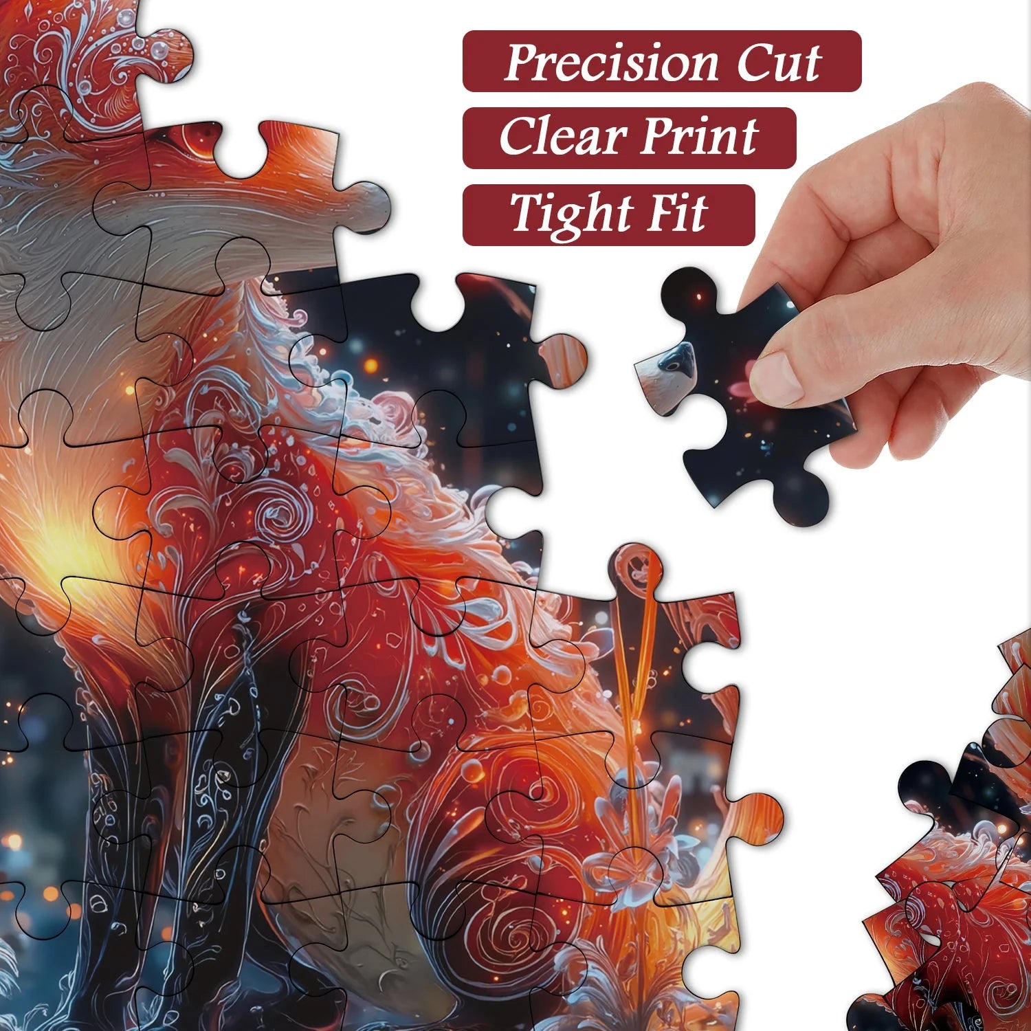 Crystal Fox Jigsaw Puzzle 1000 Pieces