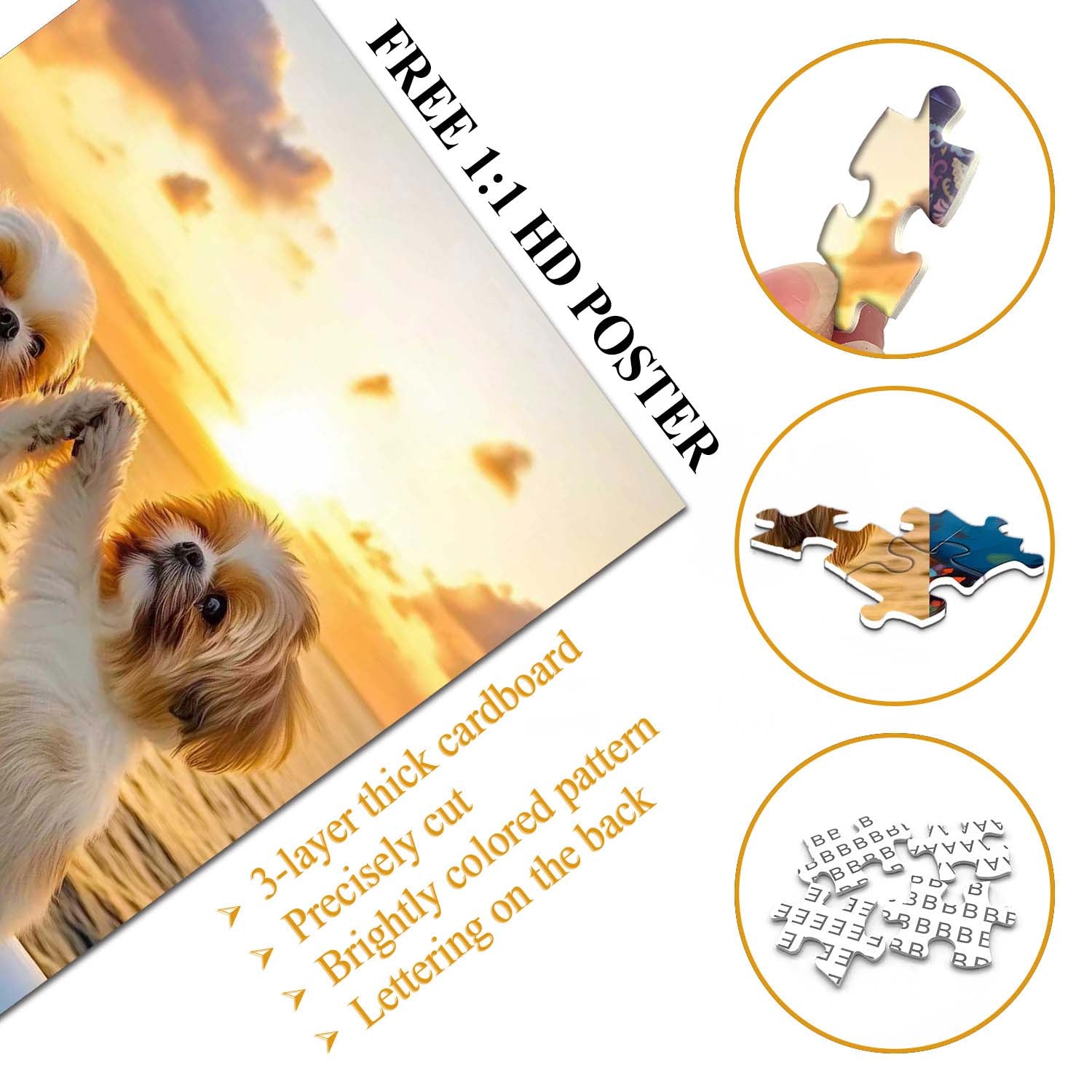 Dog High Five Jigsaw Puzzle 1000 Pieces