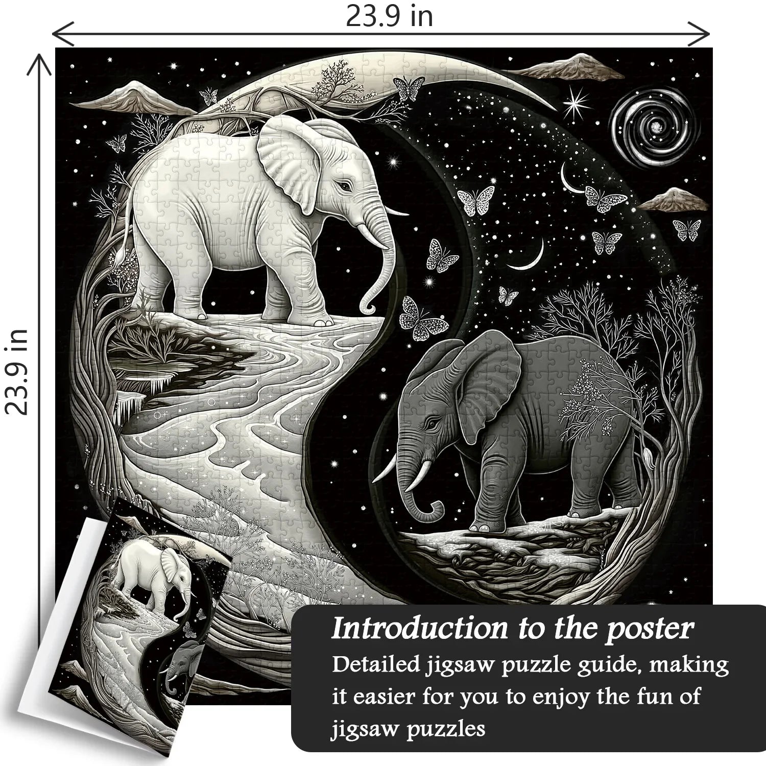 Elephant's Journey Jigsaw Puzzle 1000 Pieces