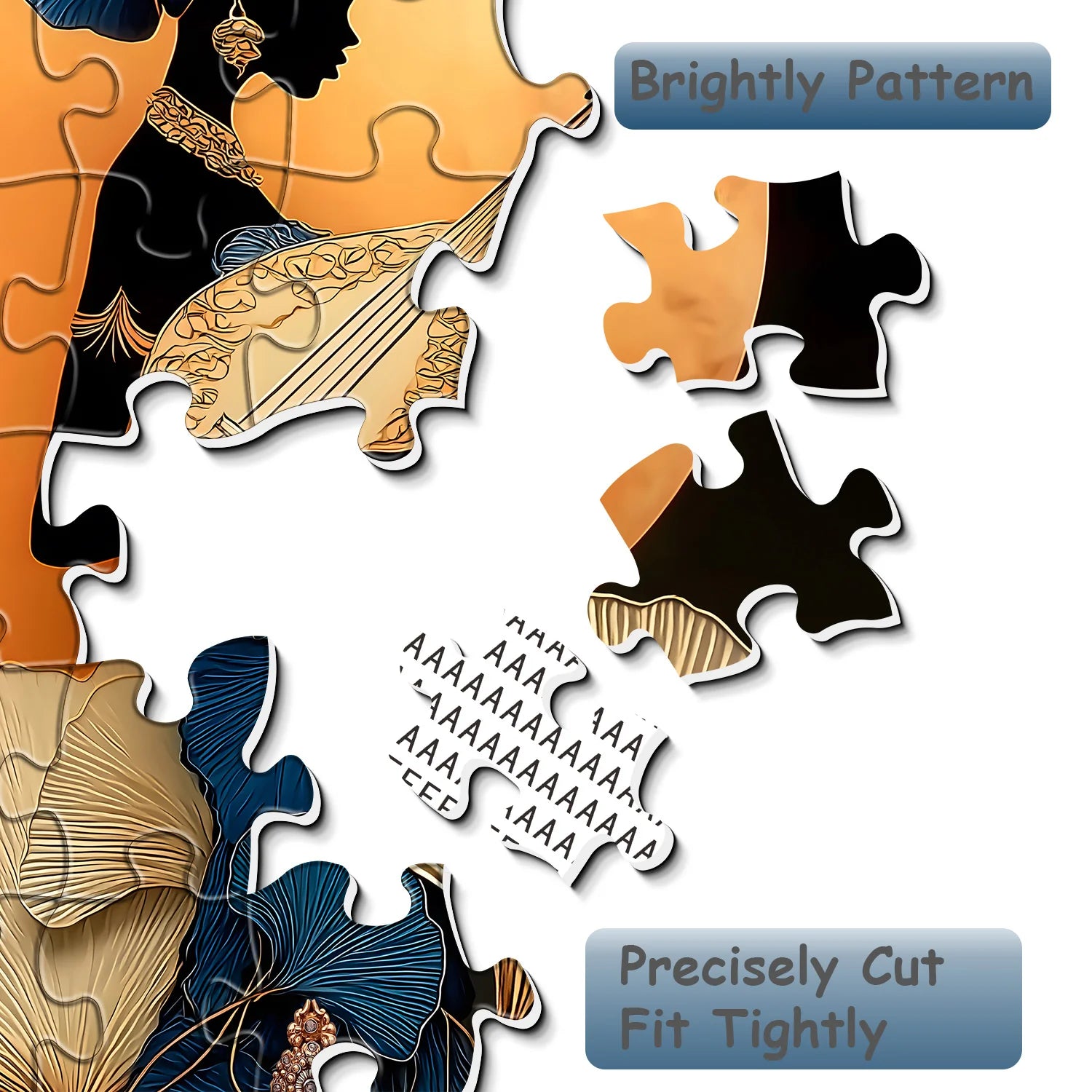 Moonlit Lute Woman Jigsaw Puzzle 1000 Pieces