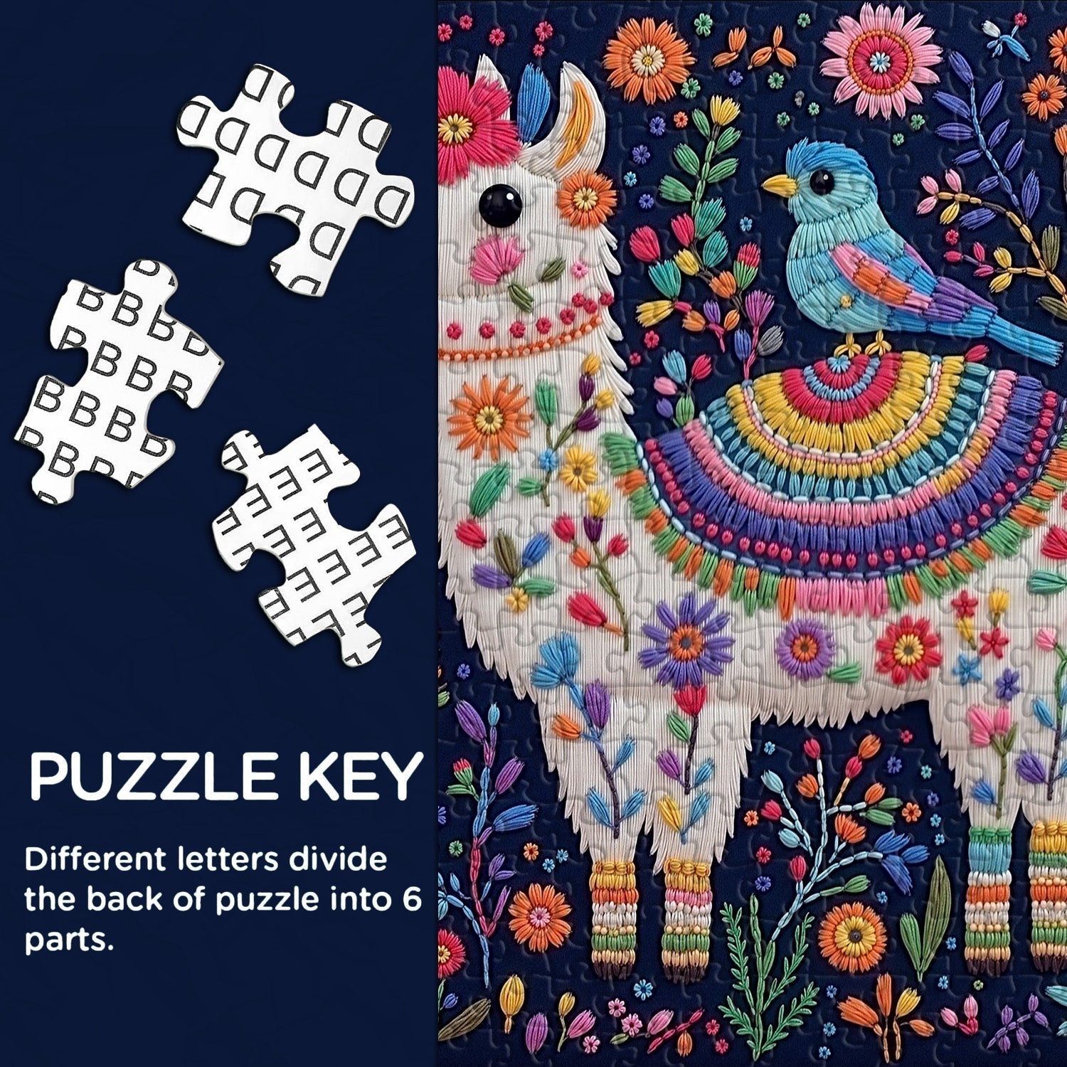 Lama in Bloom Puzzle 1000 Teile