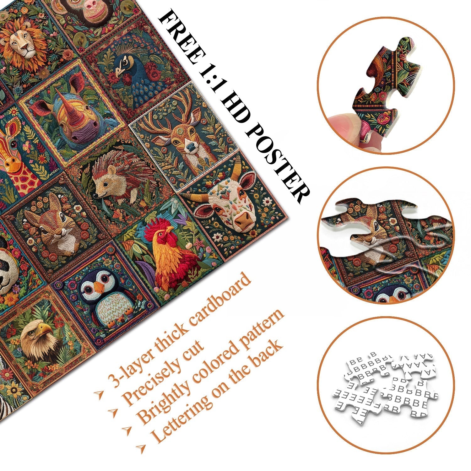 Zoo Collection Jigsaw Puzzle 1000 Pieces