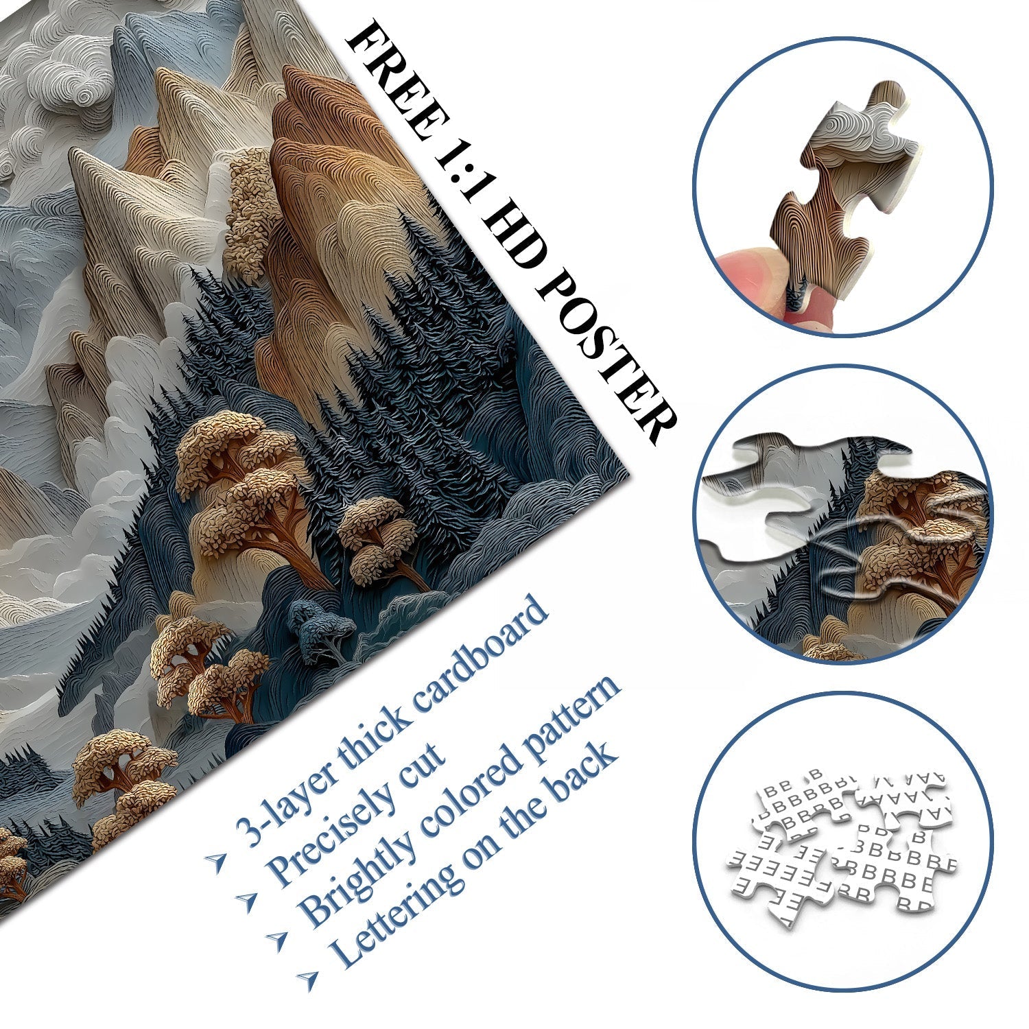Ethereal Mountains Jigsaw Puzzle 1000 Pieces