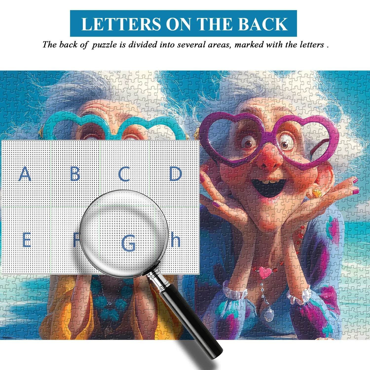 Beach Smile Grandma Jigsaw Puzzle 1000 Pieces