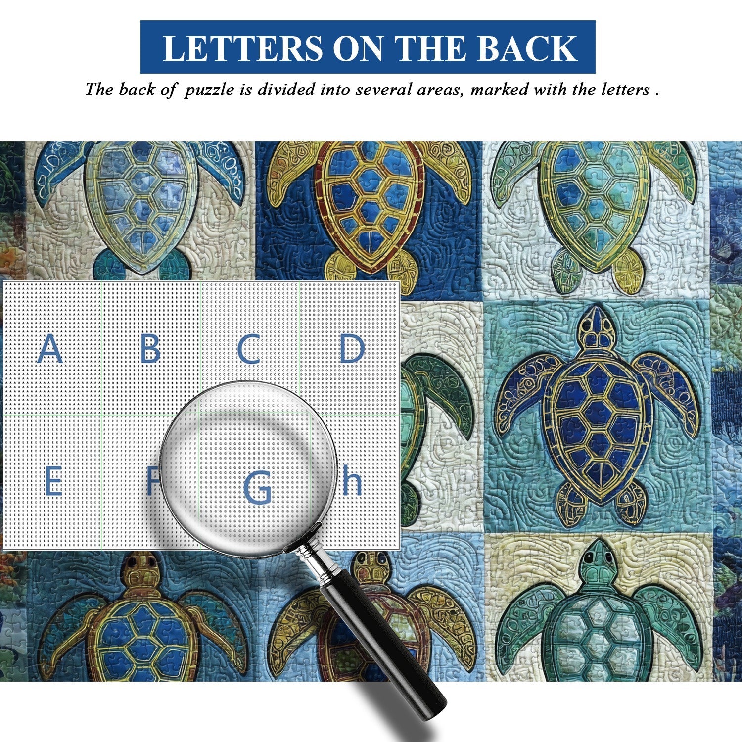 Fabric Turtle Jigsaw Puzzle 1000 Pieces