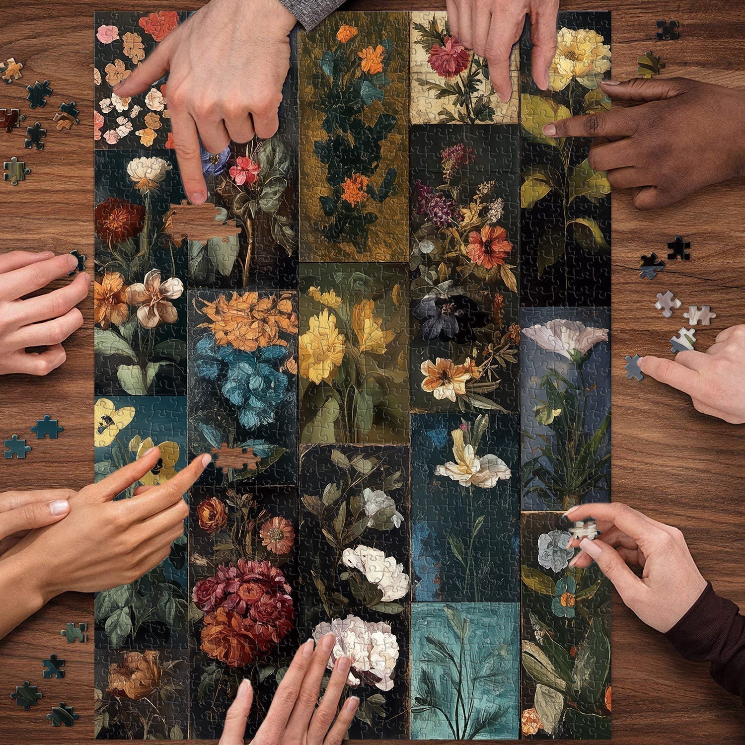 Blumenschrank-Puzzle 1000 Teile