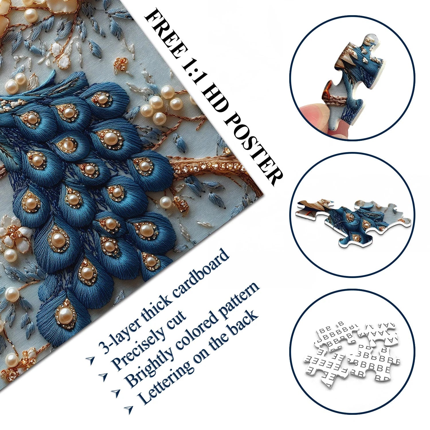 Pearl Plumage Jigsaw Puzzle 1000 Pieces