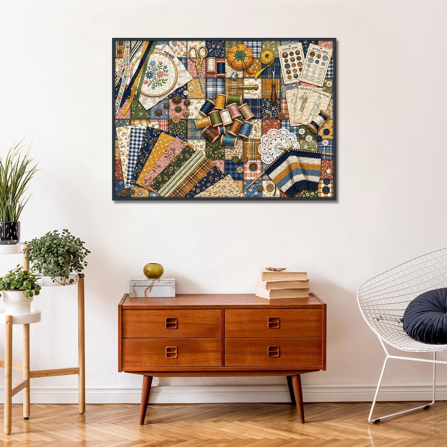 Retro Sewing Craft Jigsaw Puzzle 1000 Piece