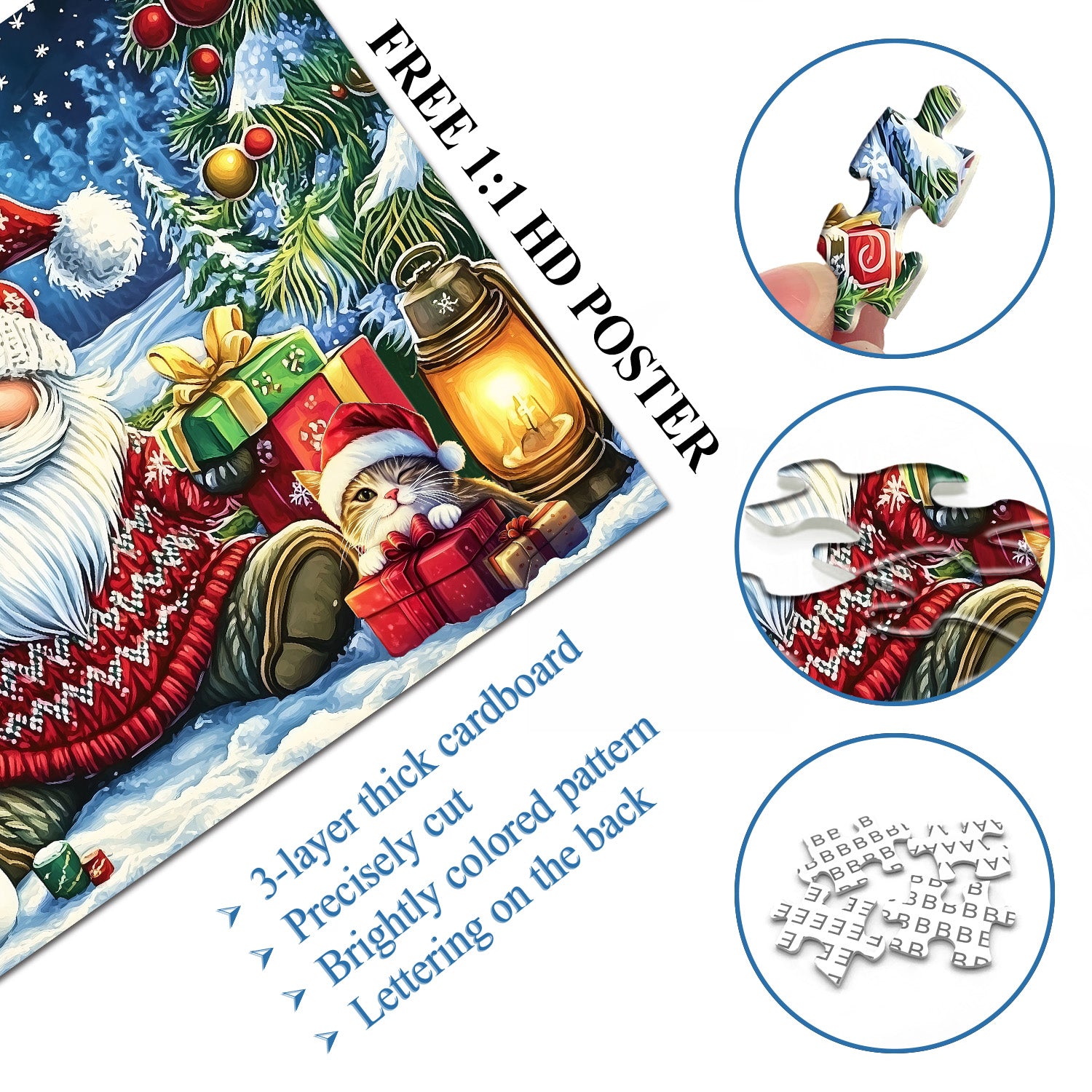 Whimsical Santa Celebration Jigsaw Puzzle 1000 Pieces