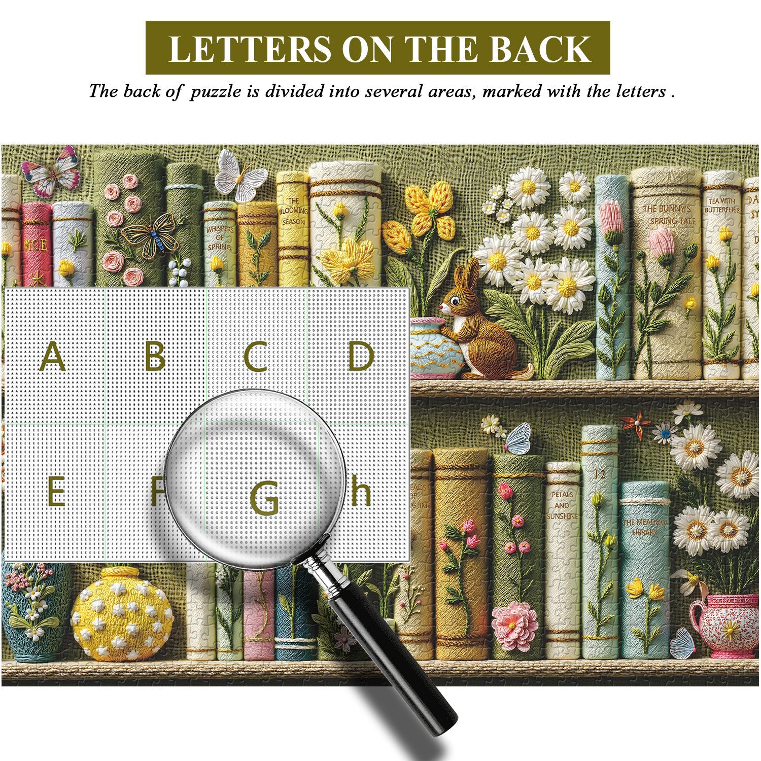 The Bunny's Garden Library Jigsaw Puzzle 1000 Pieces