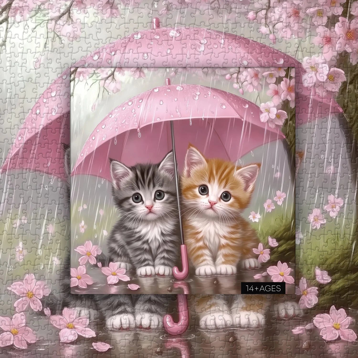 Rain Kittens Jigsaw Puzzle 1000 Pieces