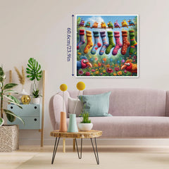 Rainbow Bird's Sock Party  Jigsaw Puzzle 1000 Pieces