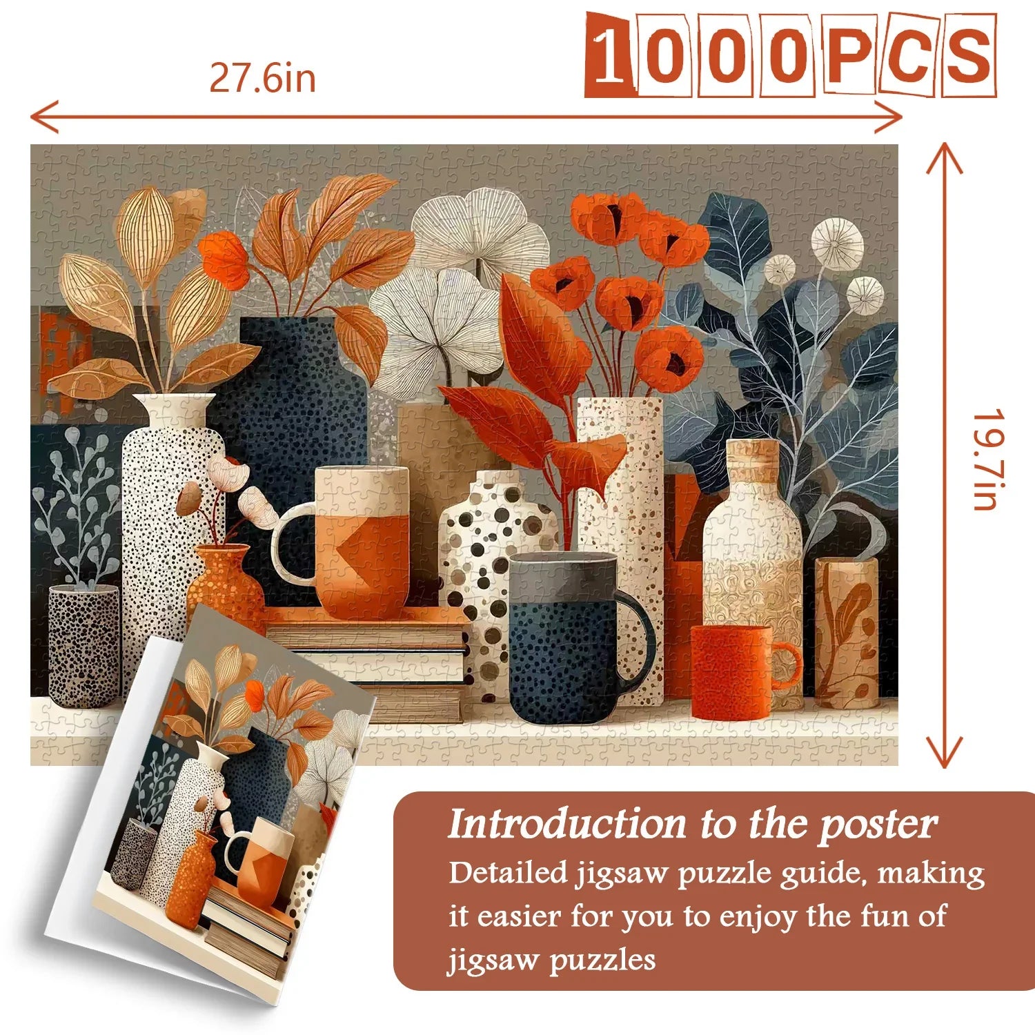 Geometrisches Kunstpuzzle 1000 Stücke