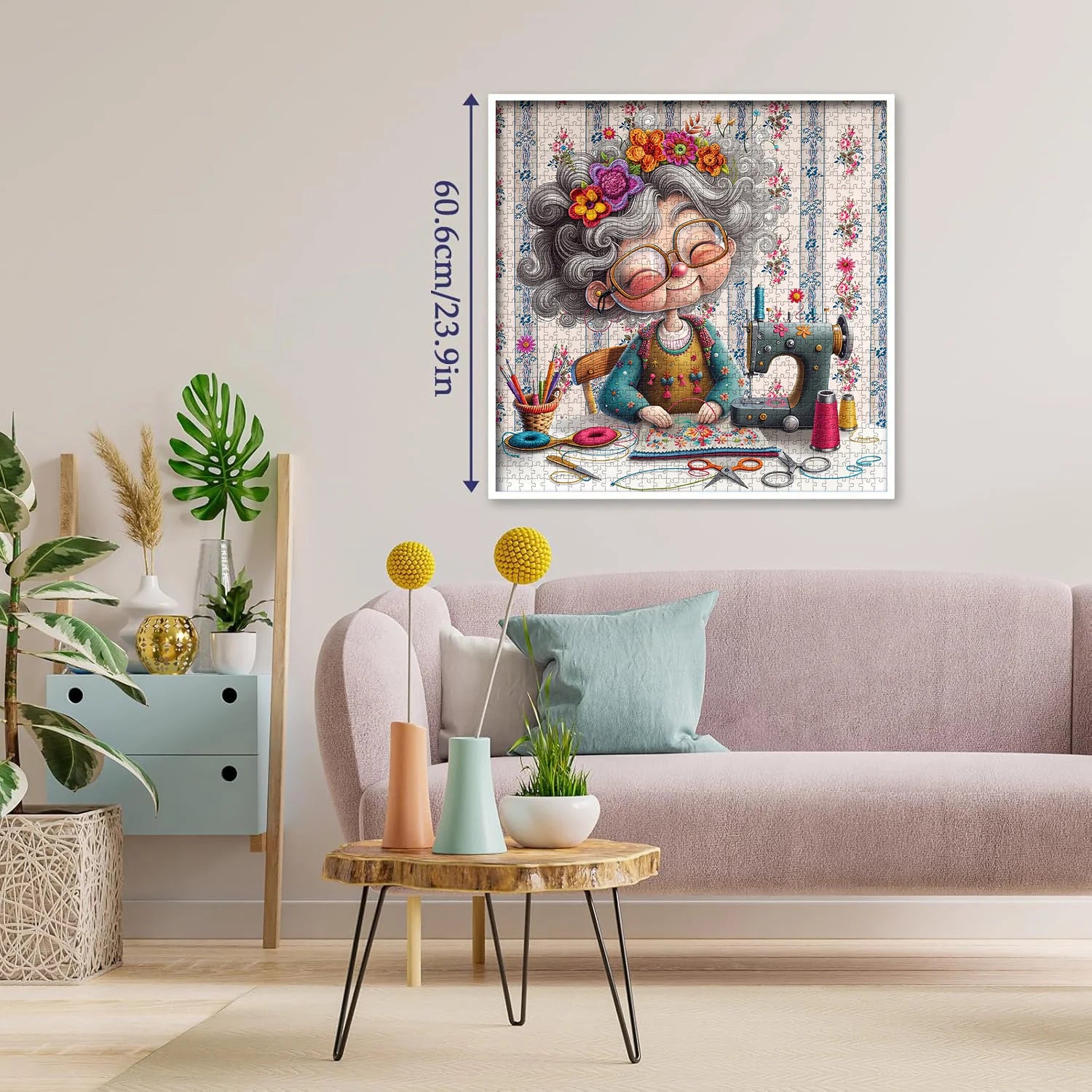 Sewing Grandma Jigsaw Puzzle 1000 Pieces