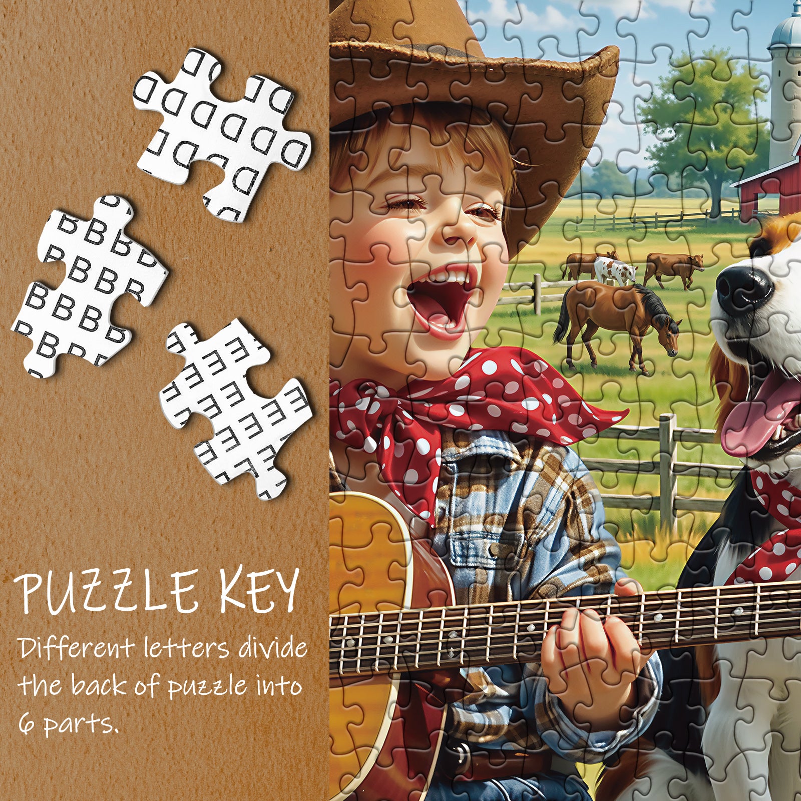 Cowboy Strums Jigsaw Puzzle 1000 Piece