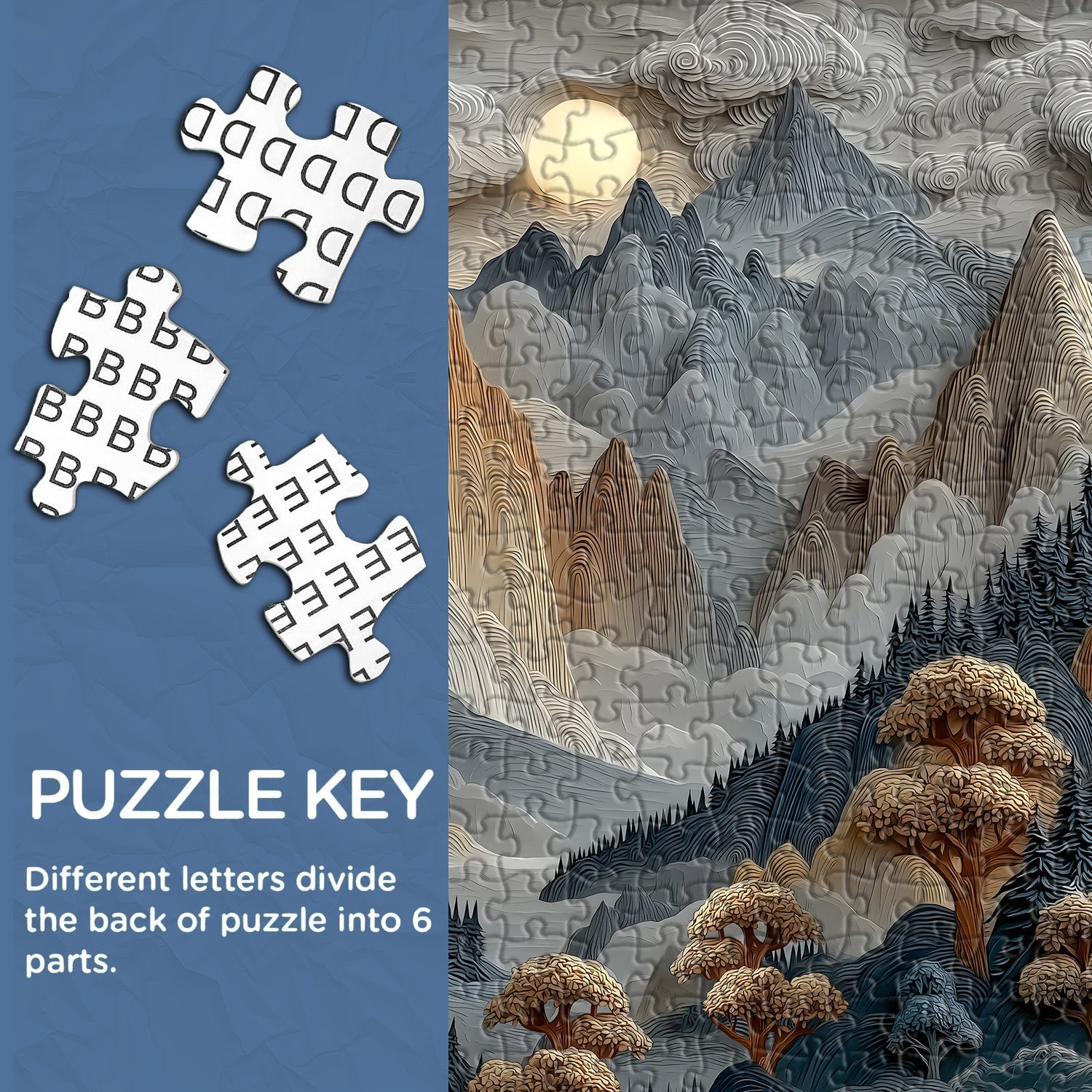 Ethereal Mountains Jigsaw Puzzle 1000 Pieces