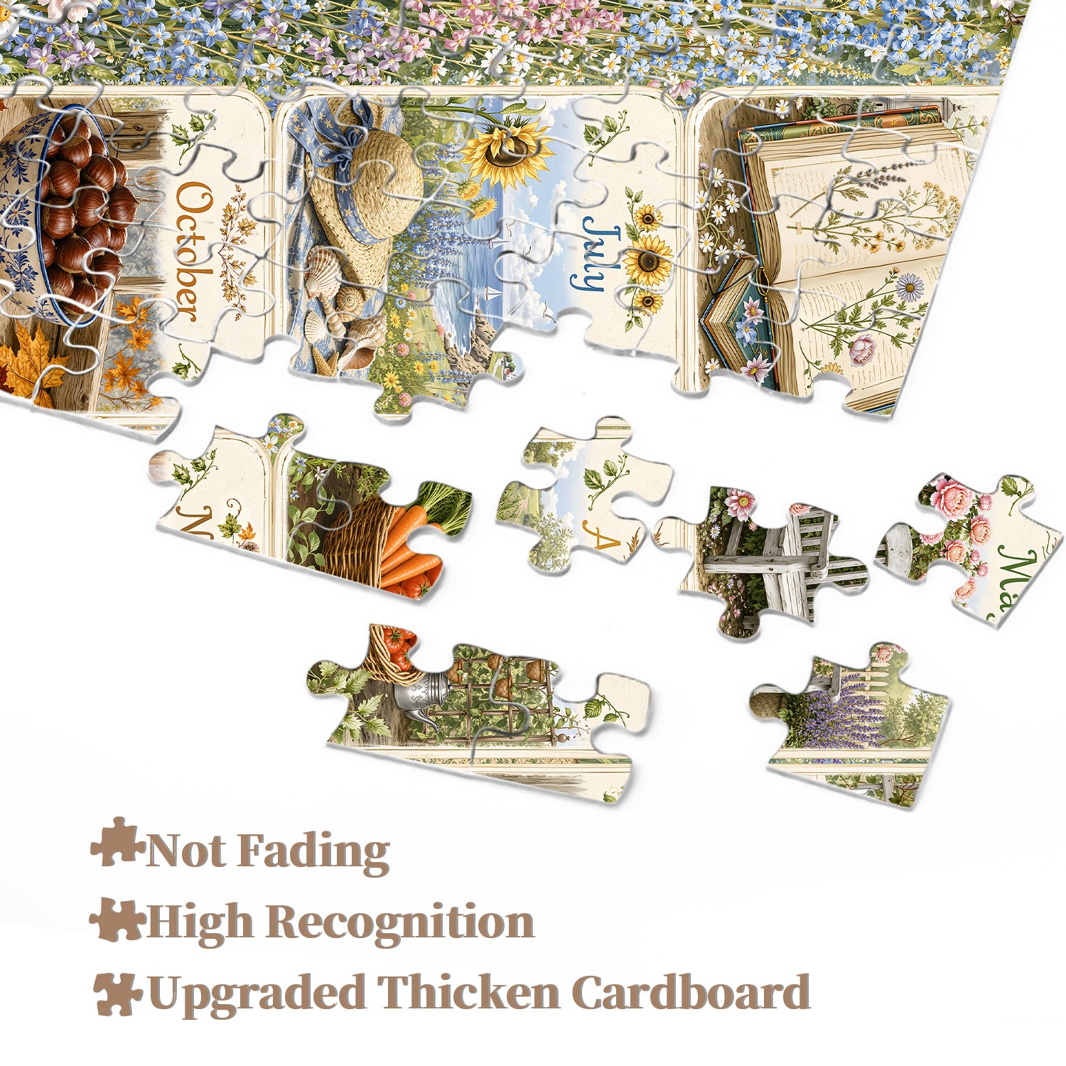 Rustic Months Jigsaw Puzzle 1000 Pieces