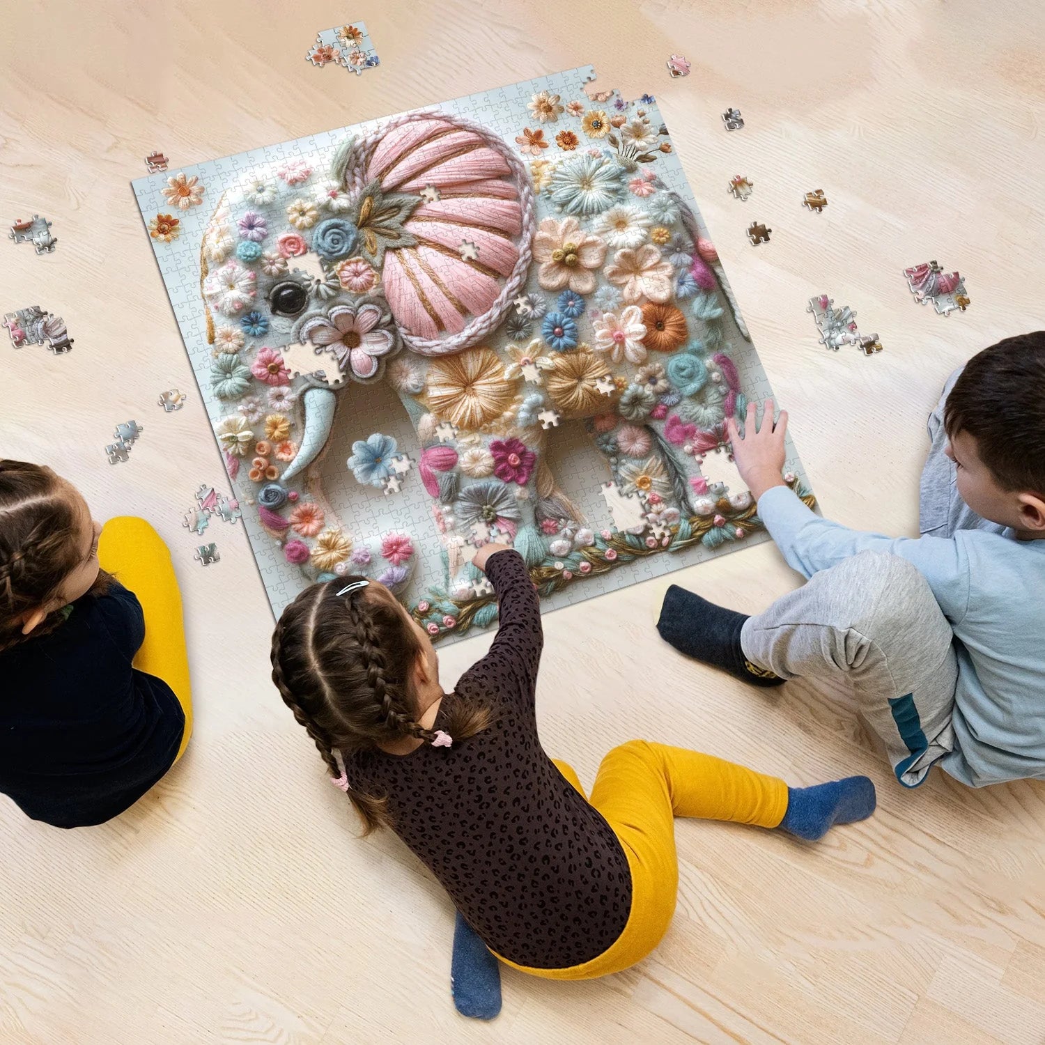 Wooly Dream Elephant Jigsaw Puzzle 1000 Pieces
