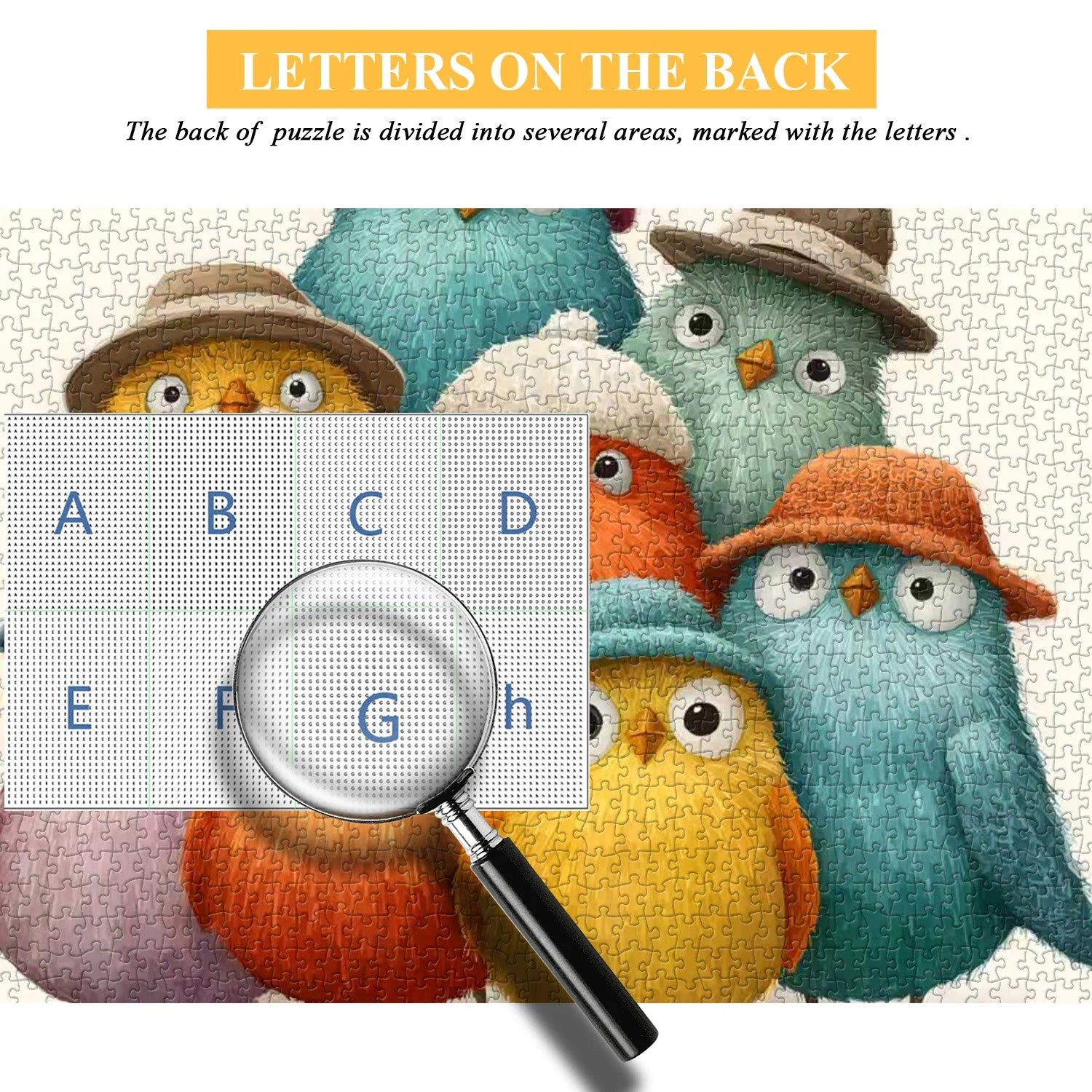 Funny Hat Birds Jigsaw Puzzle 1000 Pieces