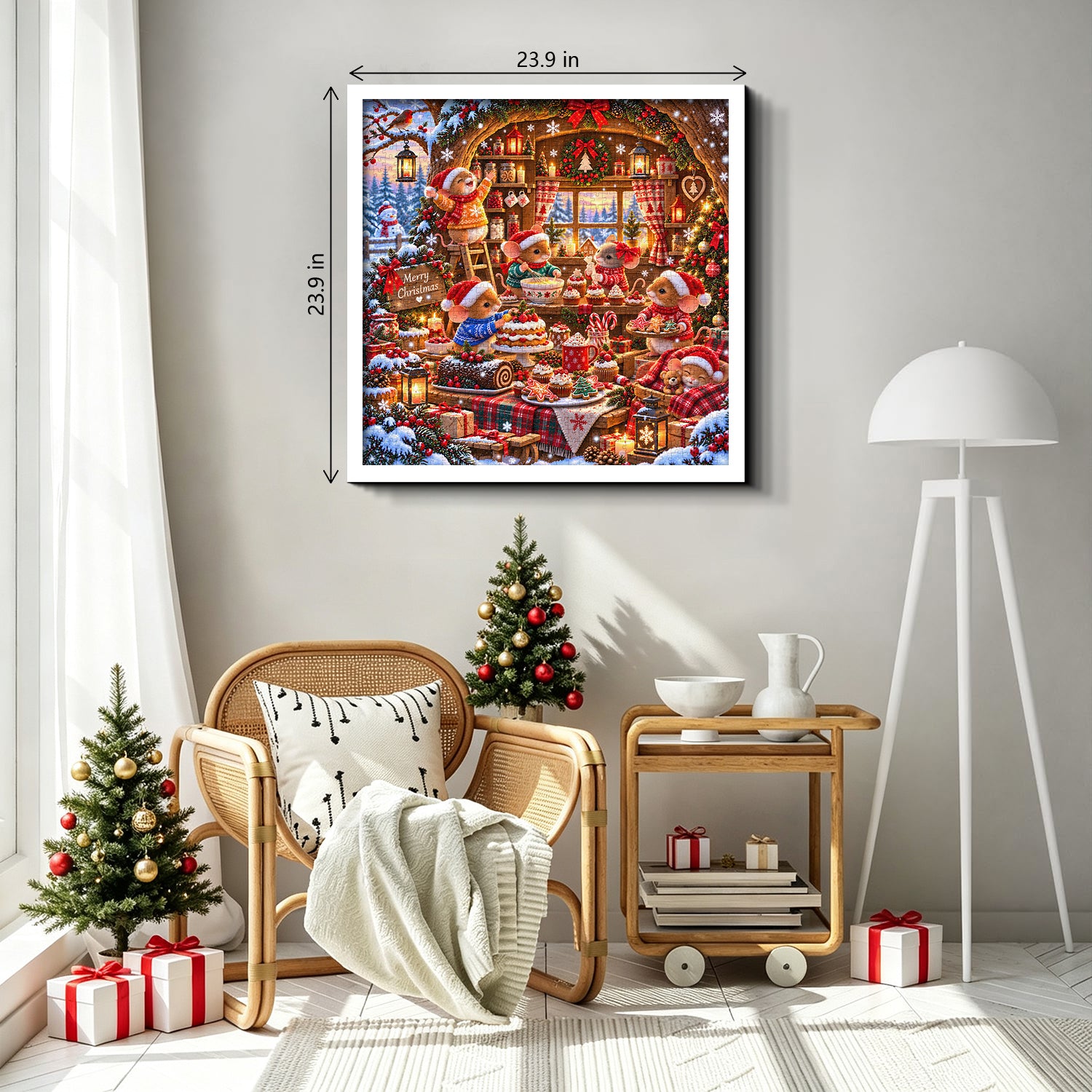 Christmas Mouse Bakery Jigsaw Puzzle 1000 Piece