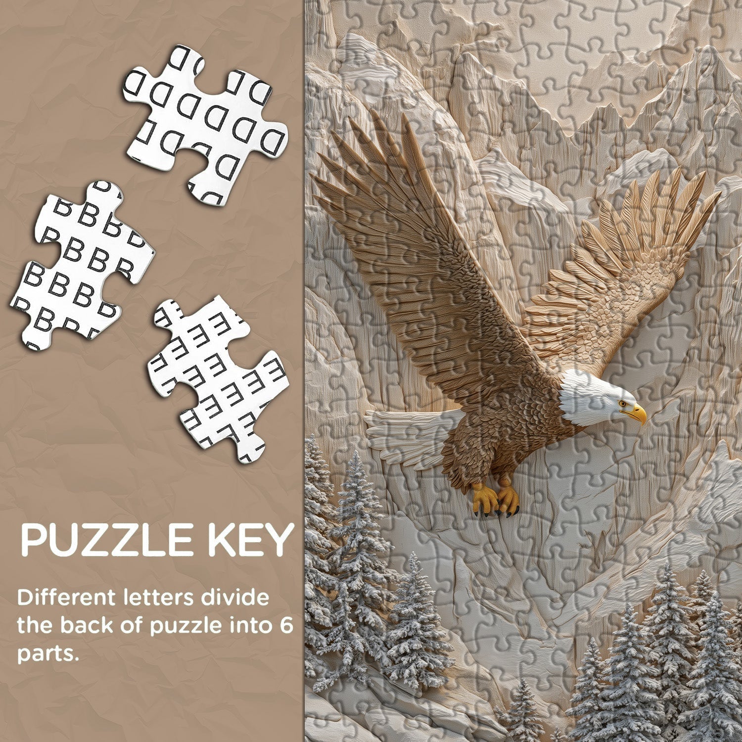 Puzzle Ailes sur les pics 1000 pièces