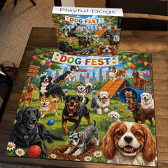 Playful Dogs Jigsaw Puzzle 1000 Pieces