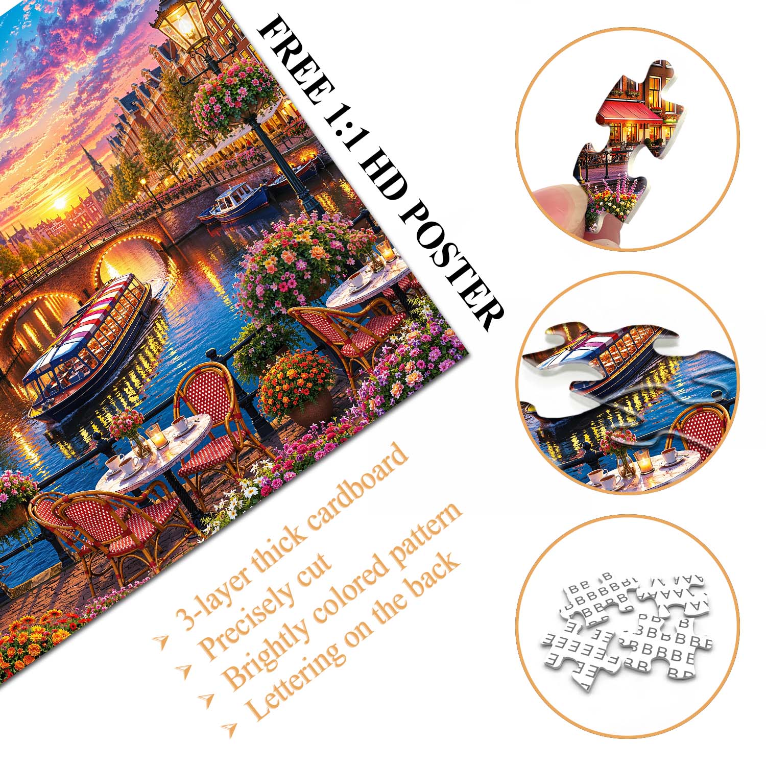 Canal Glow Jigsaw Puzzle 1000 Pieces