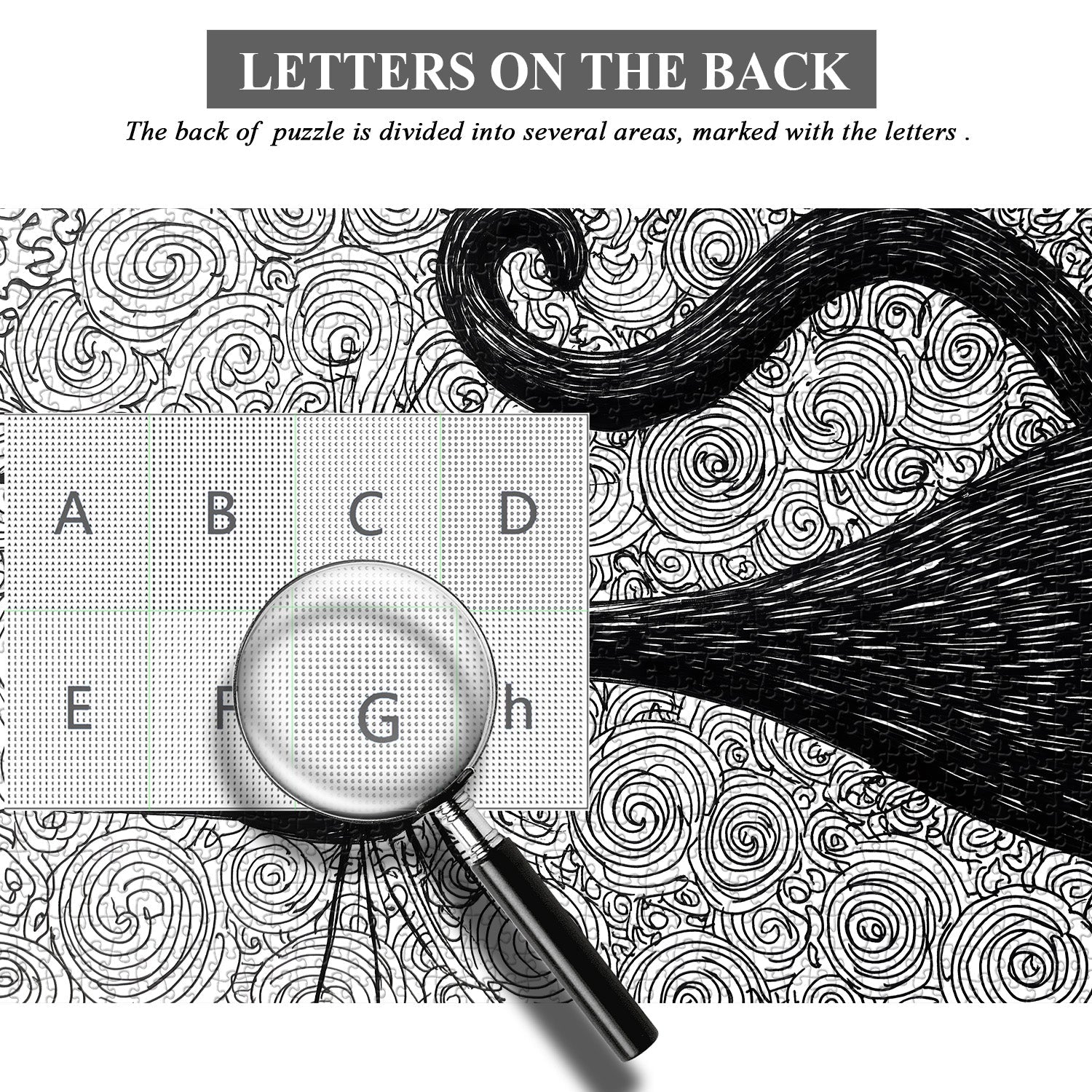 Puzzle chat à l'encre fantaisiste 1000 pièces