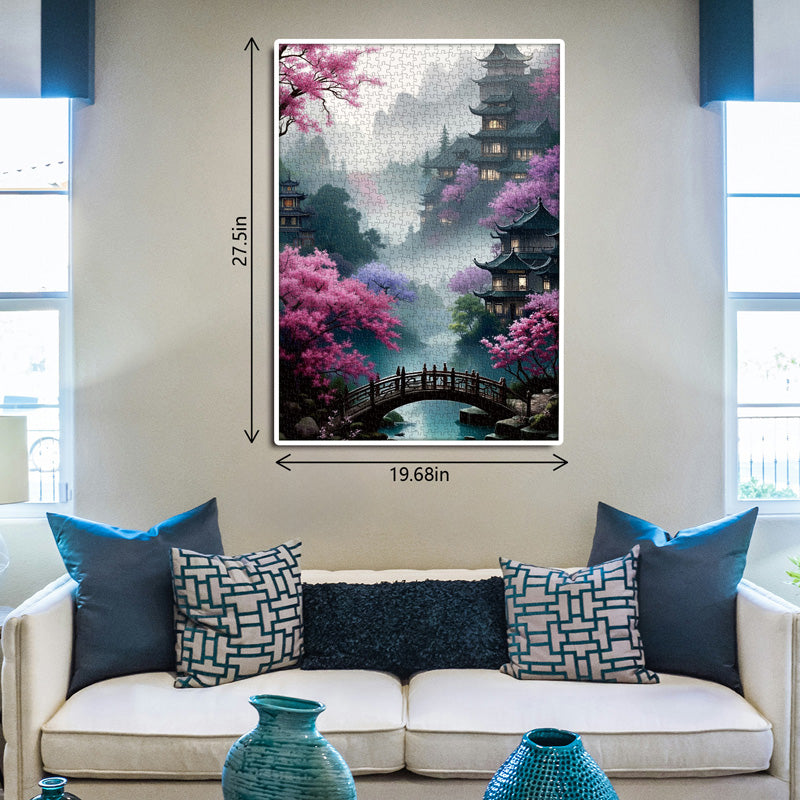 Blossom Bridge Jigsaw Puzzle 1000 Pieces