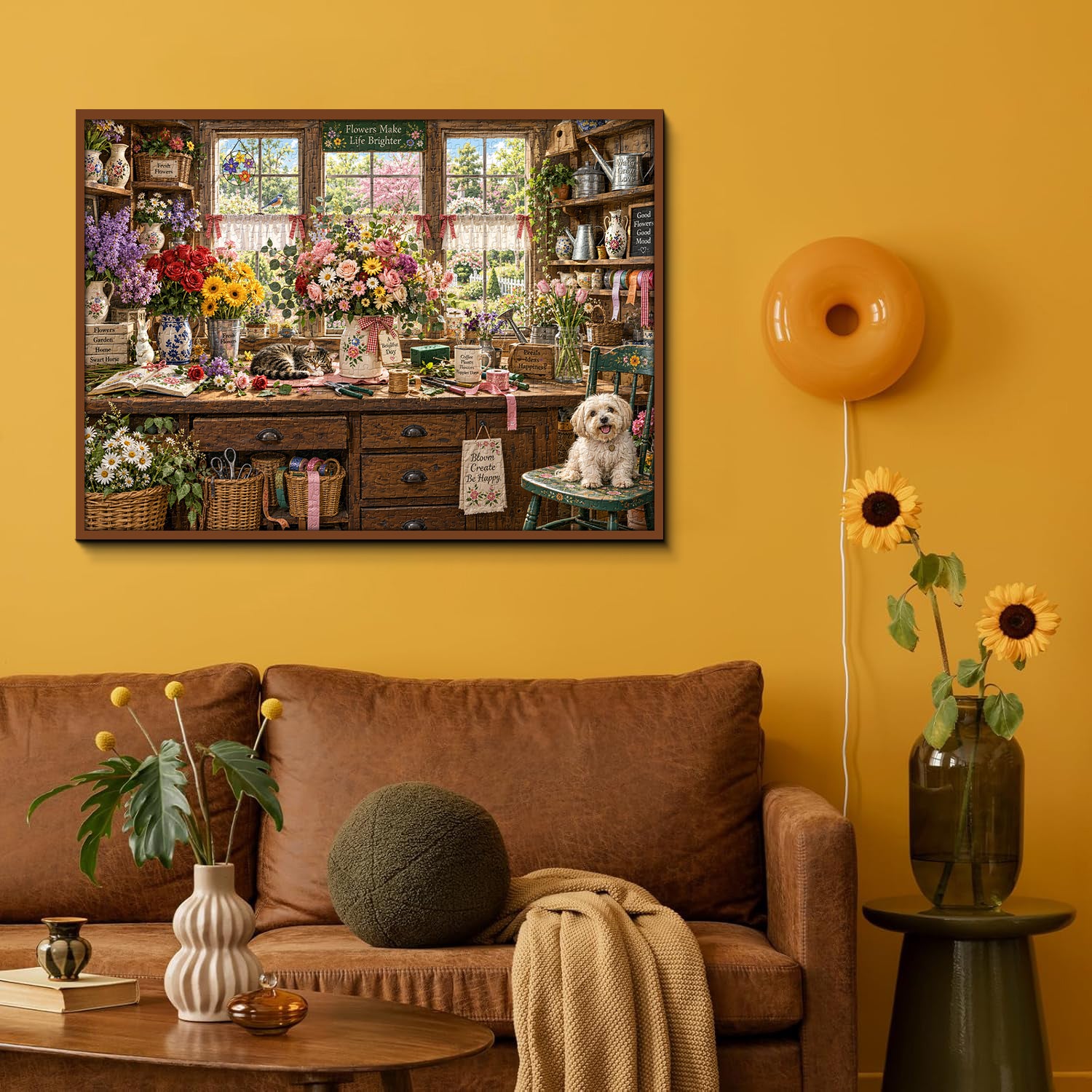 Cozy Floral Studio Jigsaw Puzzle 1000 Piece