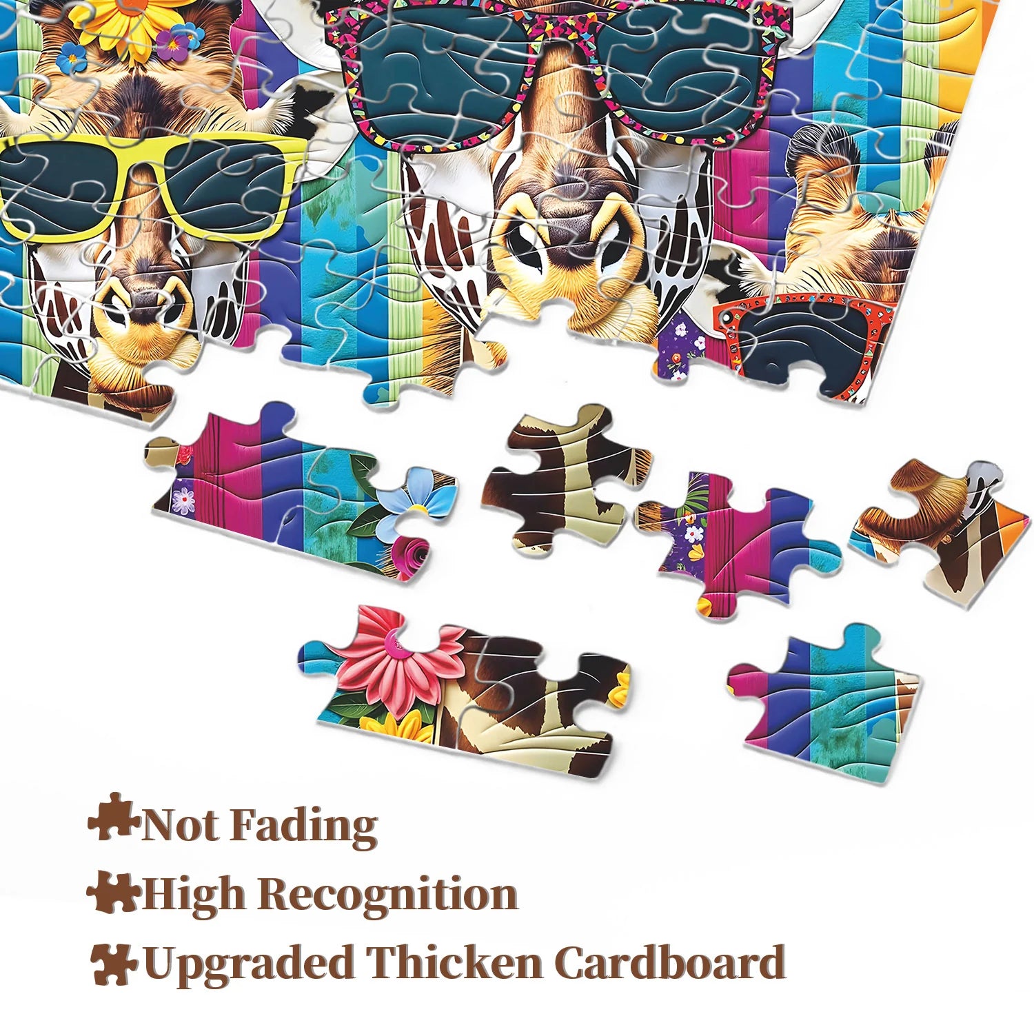 Fabric Giraffe Jigsaw Puzzle 1000 Pieces