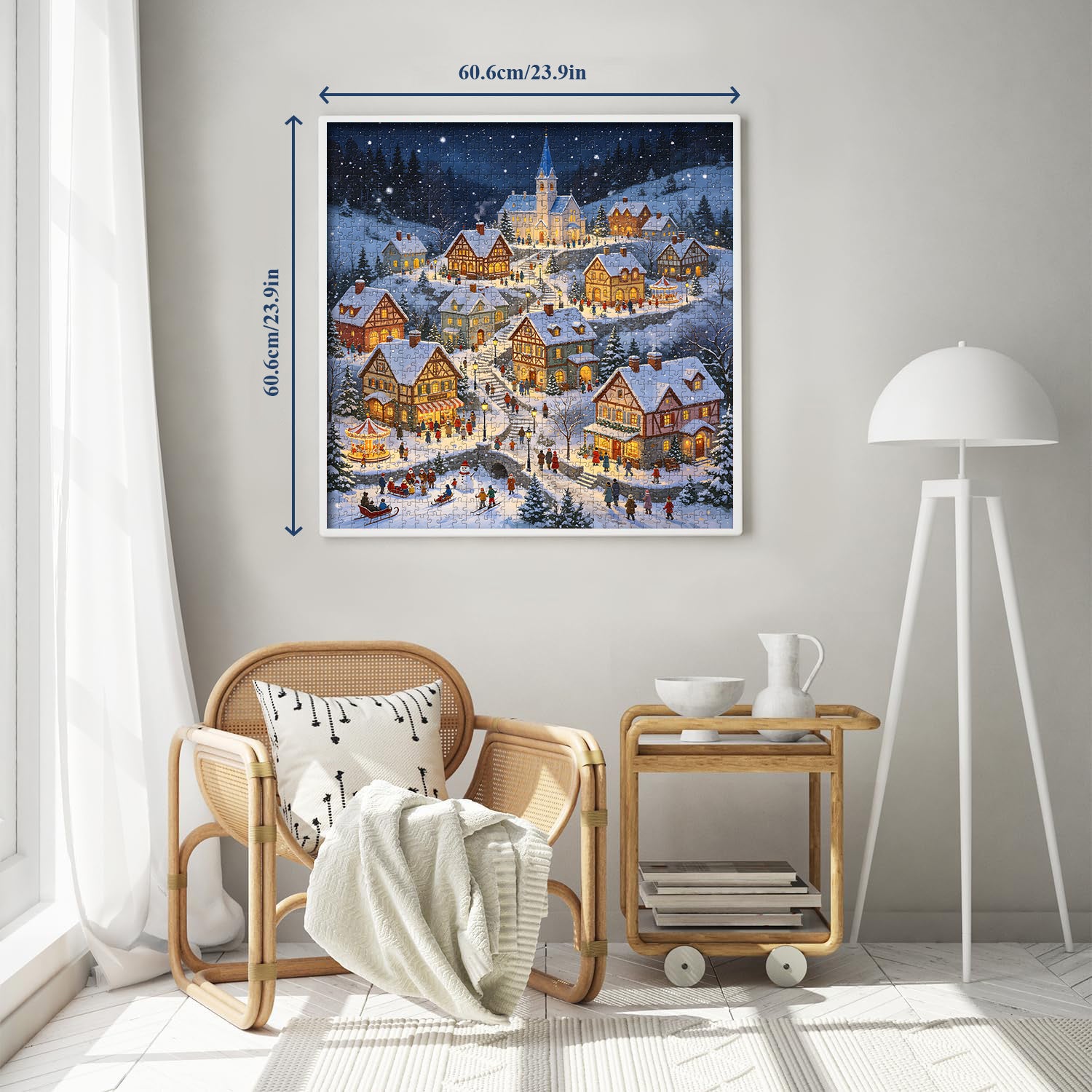 Christmas Snowy Village Jigsaw Puzzle 1000 Piece