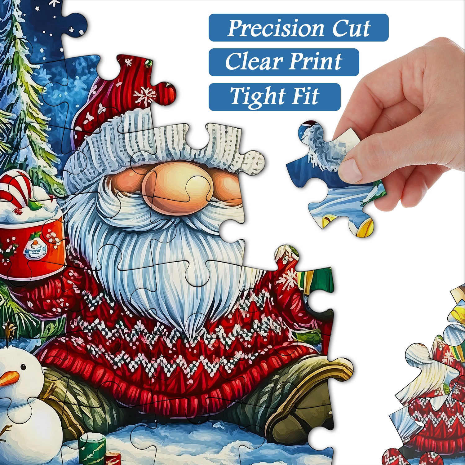 Whimsical Santa Celebration Jigsaw Puzzle 1000 Pieces