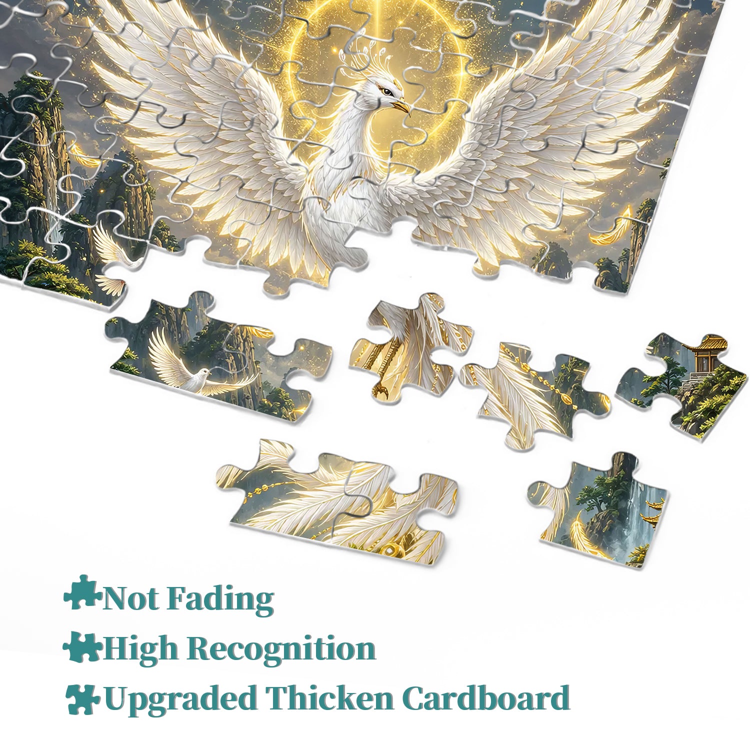 Oriental Divine Bird Painting Jigsaw Puzzle 1000 Piece