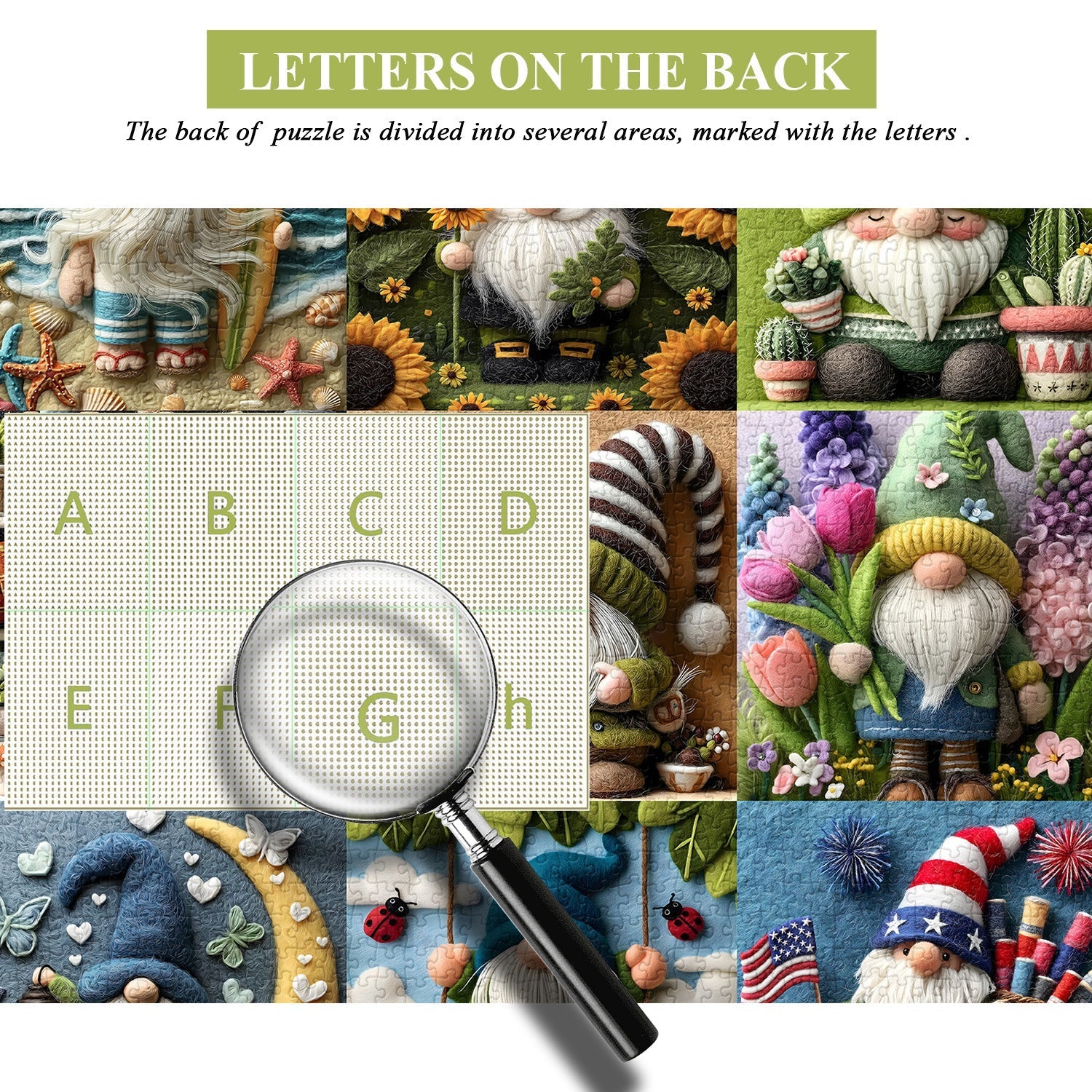 Joyful Gnome Jigsaw Puzzle 1000 Pieces