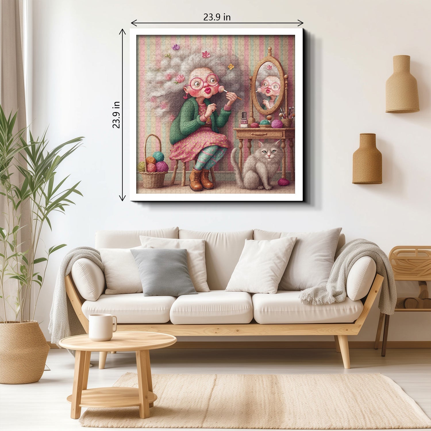 Flowery Grandma Jigsaw Puzzle 1000 Pieces