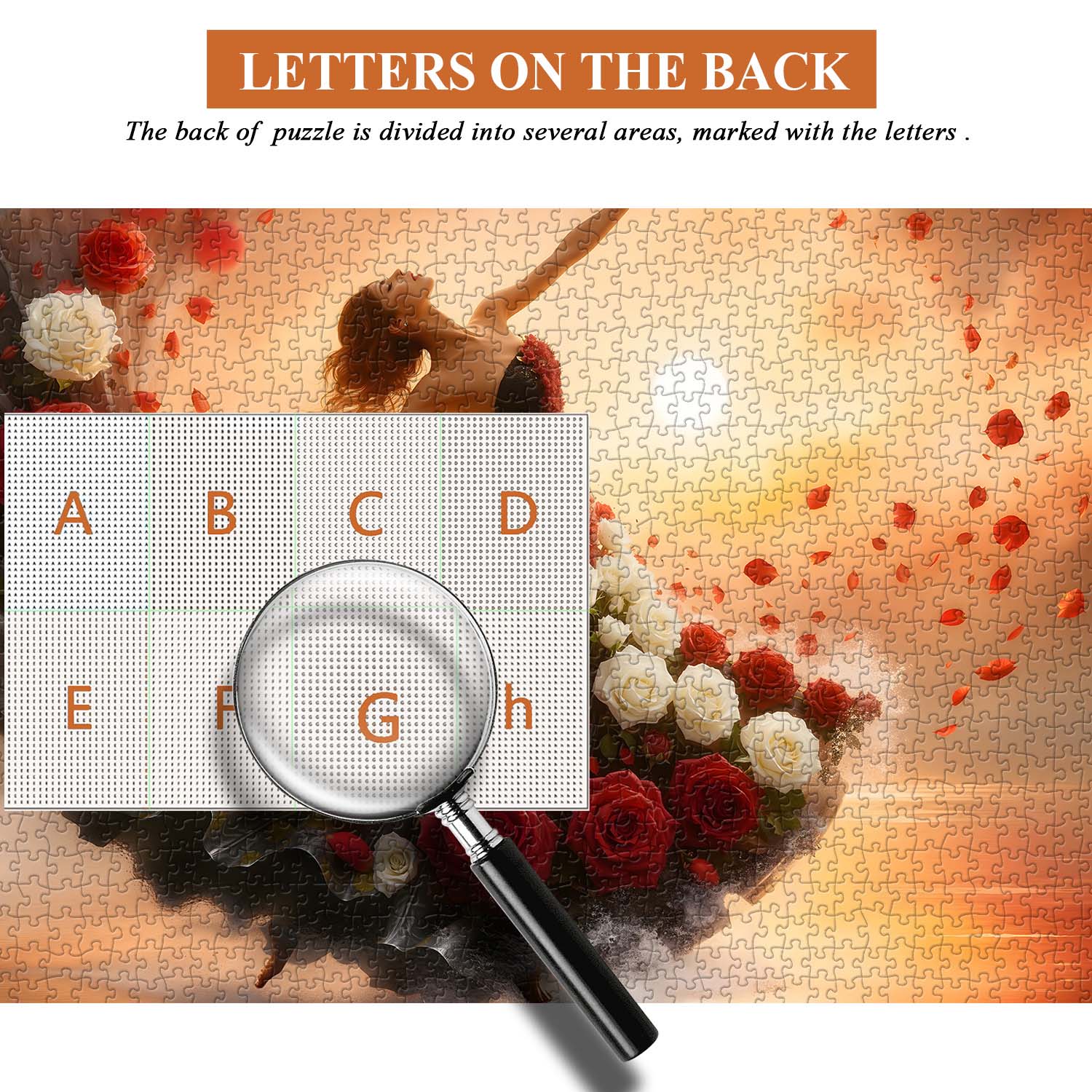 Sunset Rose Dancer Jigsaw Puzzle 1000 Pieces