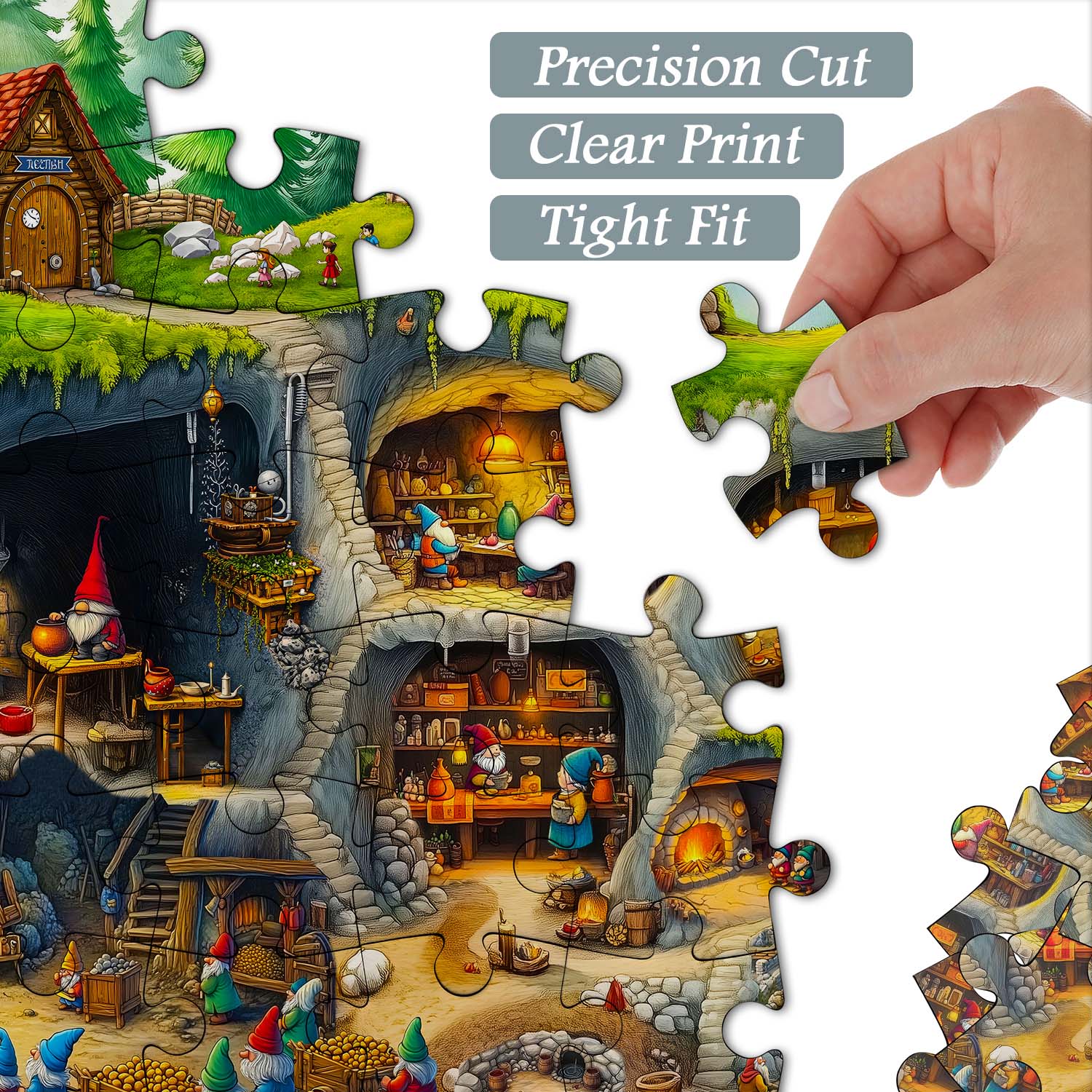 Underground Gnome Village Jigsaw Puzzle 1000 Pieces