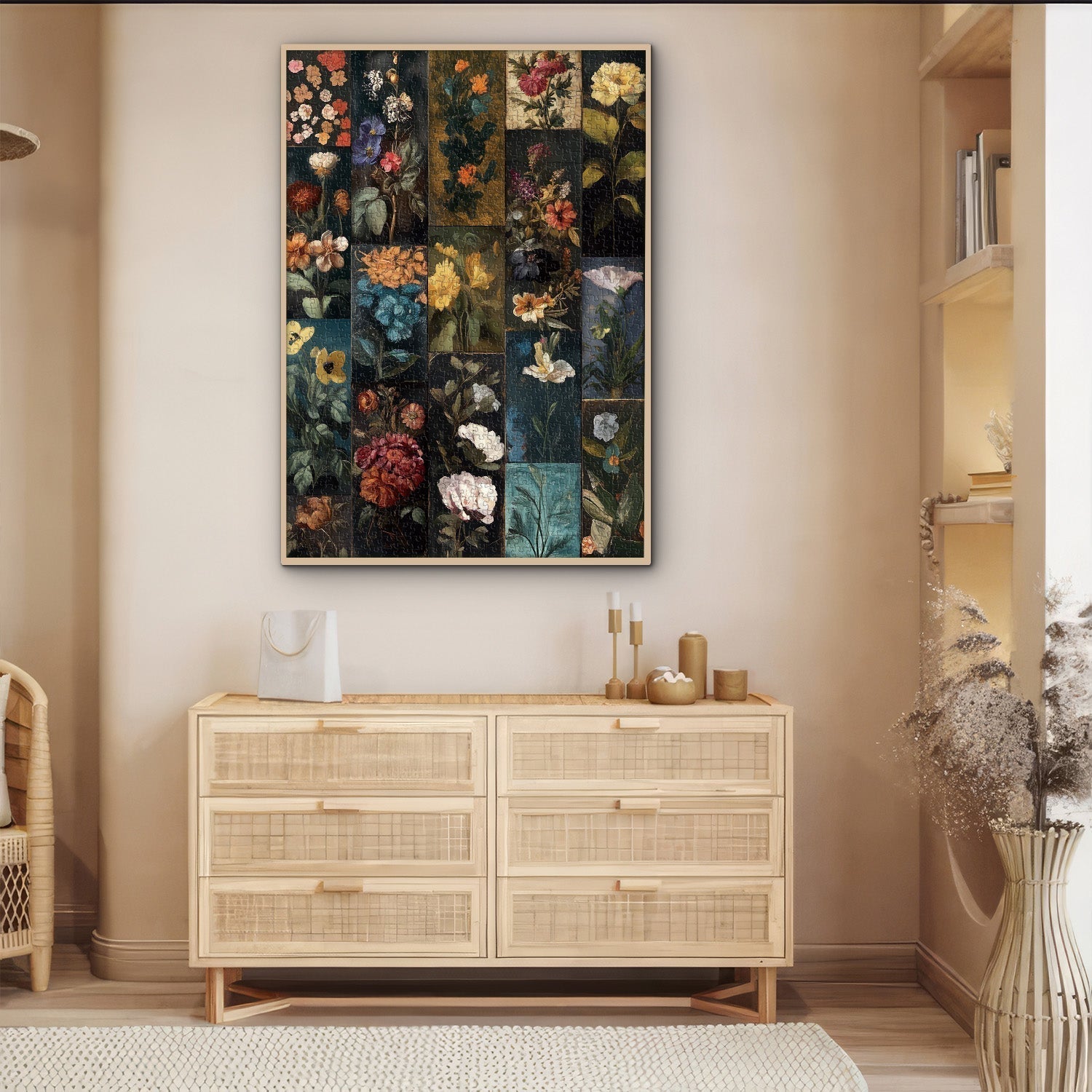Blumenschrank-Puzzle 1000 Teile