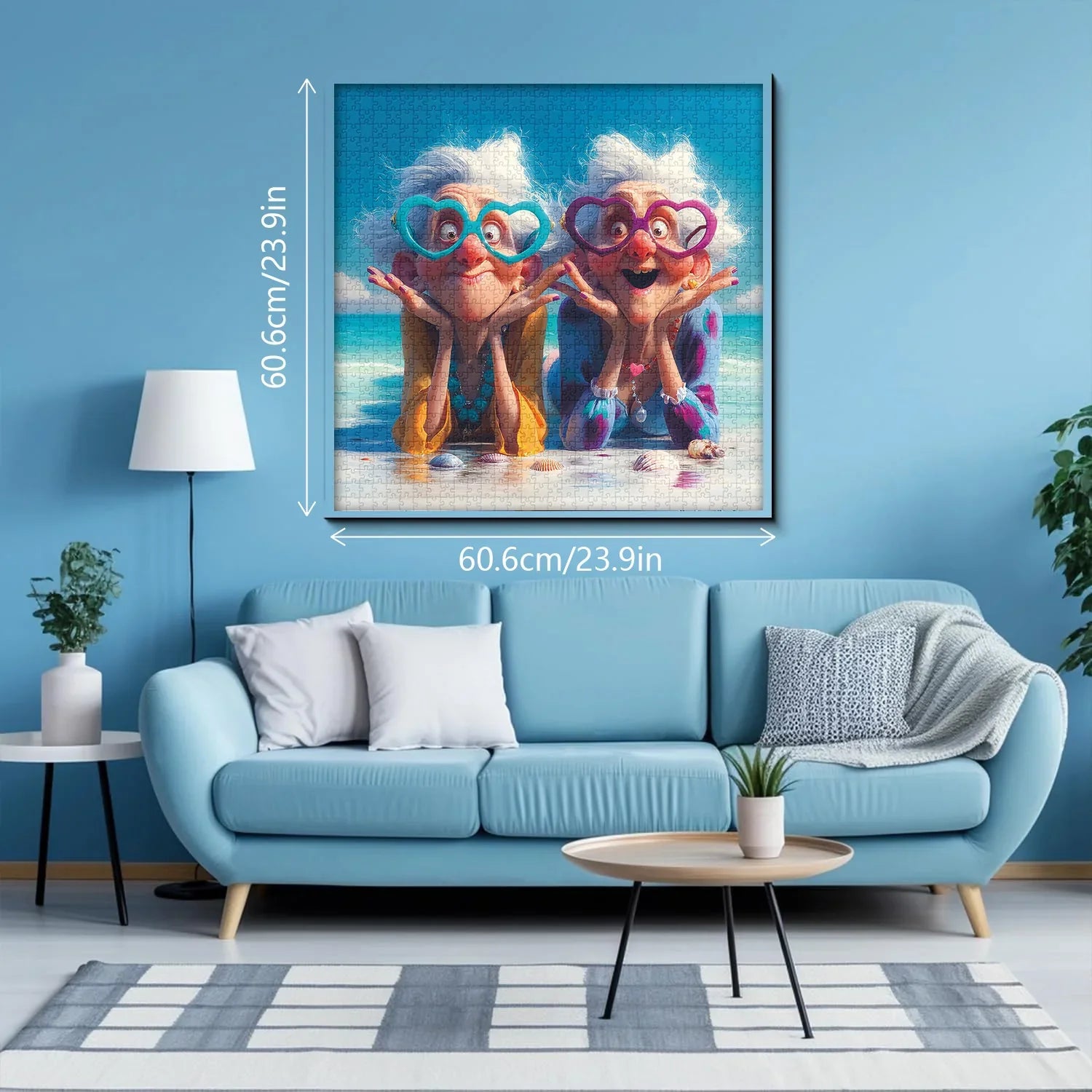 Beach Smile Grandma Jigsaw Puzzle 1000 Pieces