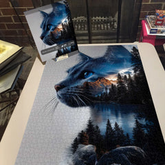 Mystic Forest Cat Jigsaw Puzzle 1000 Pieces