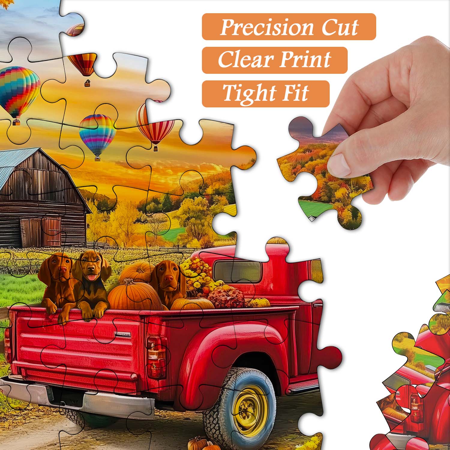 Colorful Fall Harvest Jigsaw Puzzle 1000 Pieces