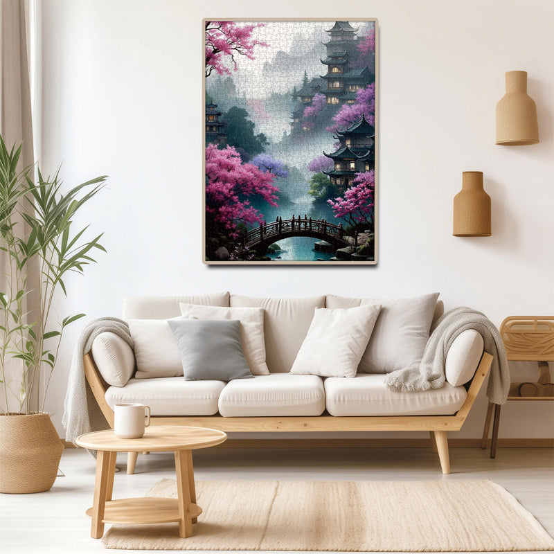 Blossom Bridge Jigsaw Puzzle 1000 Pieces