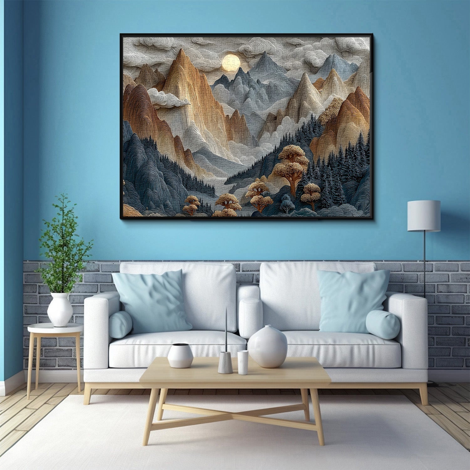 Ethereal Mountains Jigsaw Puzzle 1000 Pieces