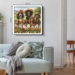 Puzzle Famille Teckel 1000 pièces