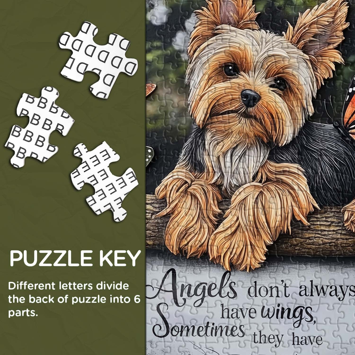 Angelic Yorkie Jigsaw Puzzle 1000 Pieces