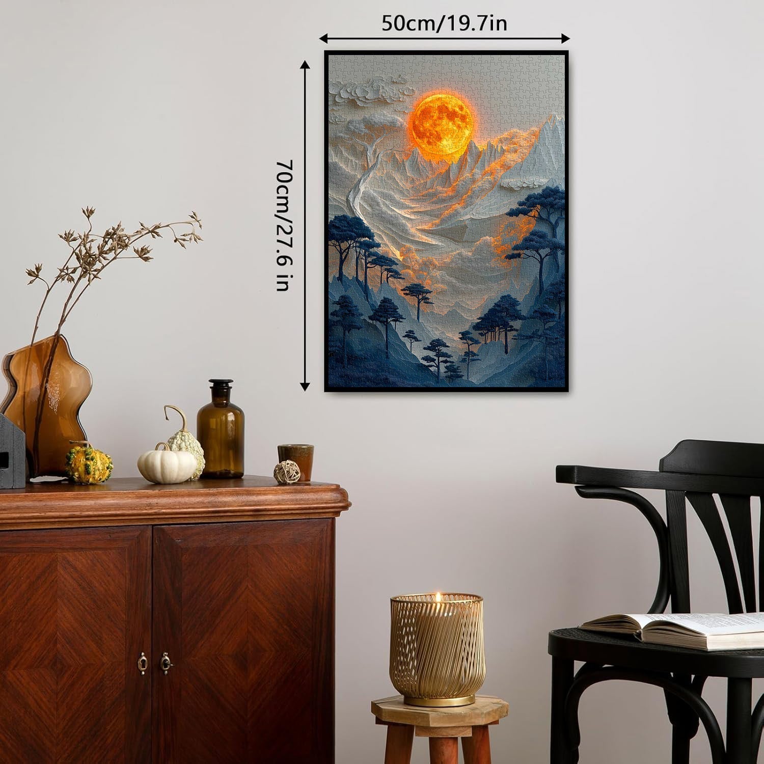 Moonlit Mountains Jigsaw Puzzle 1000 Pieces