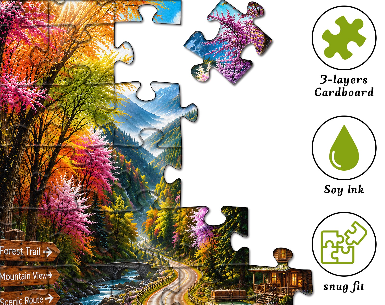Four Seasons Journey Jigsaw Puzzle 1000 Pieces