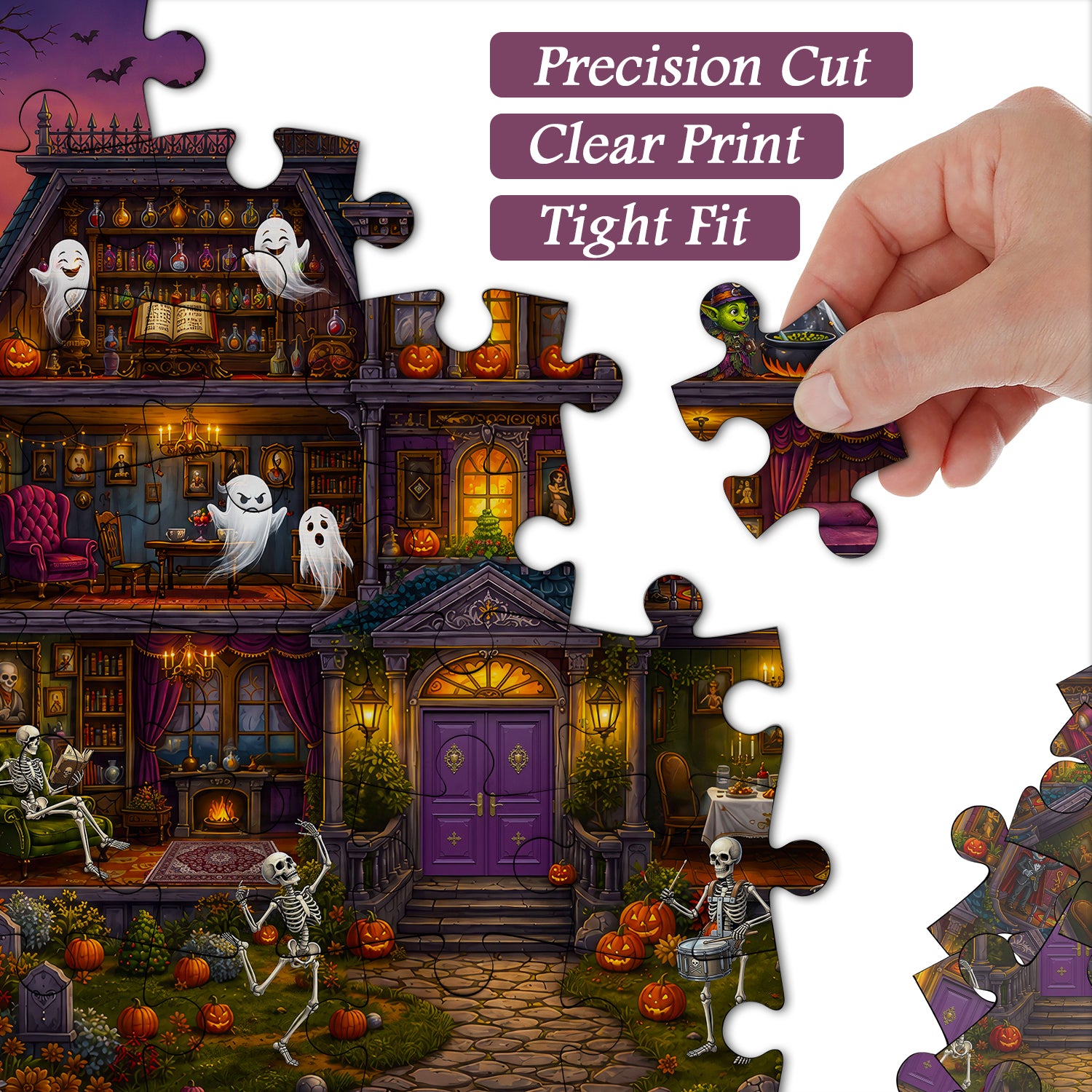 Halloween Haunted Mansion Jigsaw Puzzle 1000 Piece