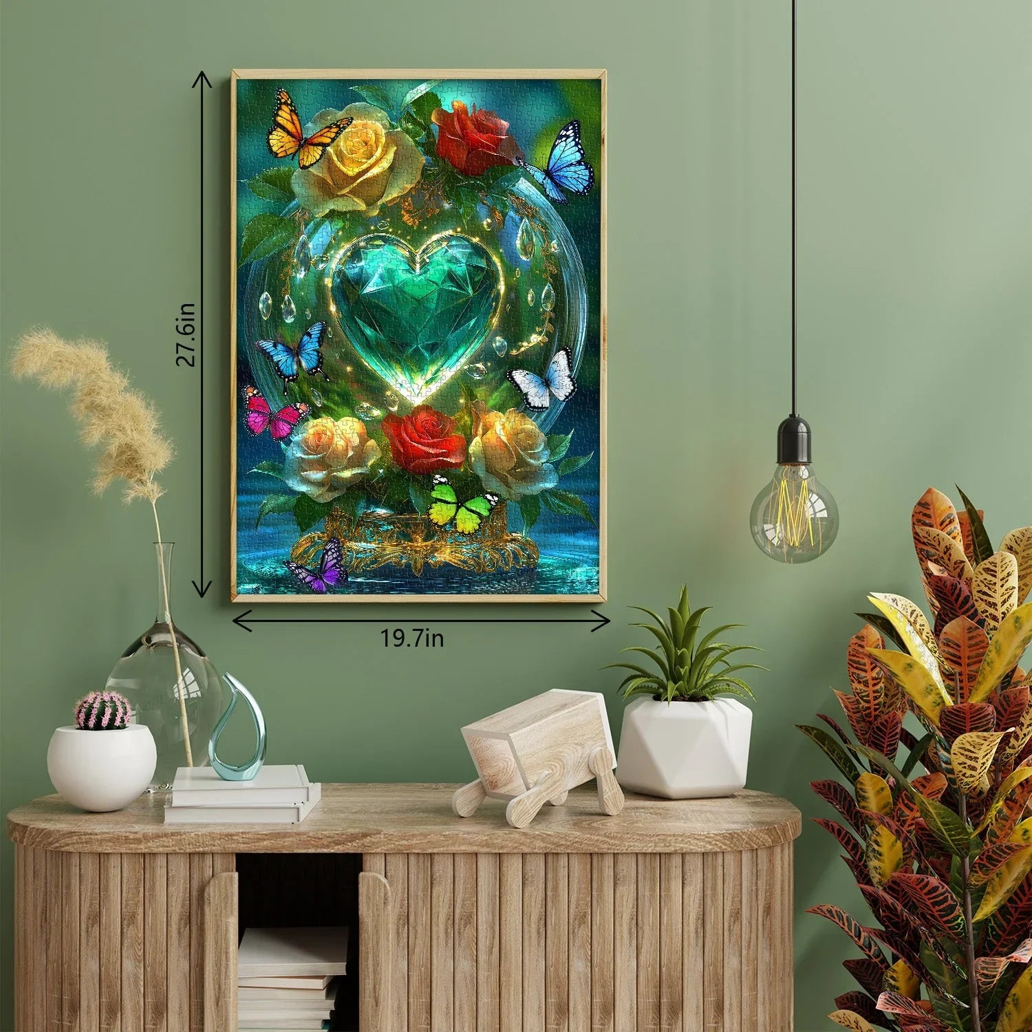 Crystal Heart Garden Jigsaw Puzzle 1000 Pieces